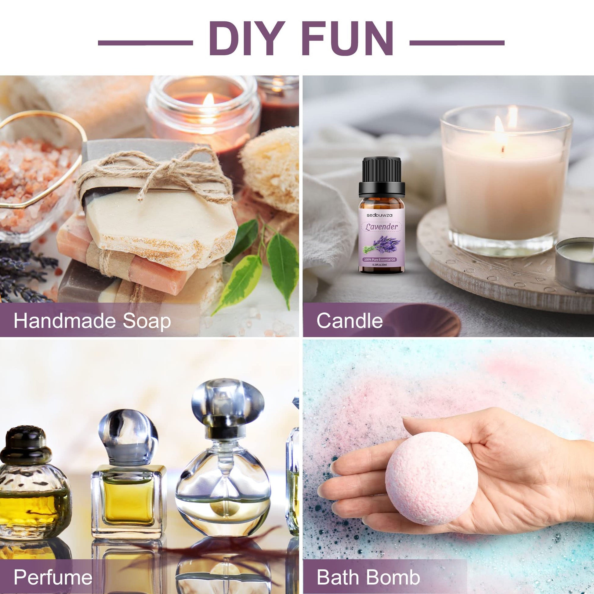 Sedbuwza Vanilla Oil Lavender Essential Oil Gift Set, 100% Pure Organic Fragrance Oil Set for Diffuser Sedbuwza buy supplements canada