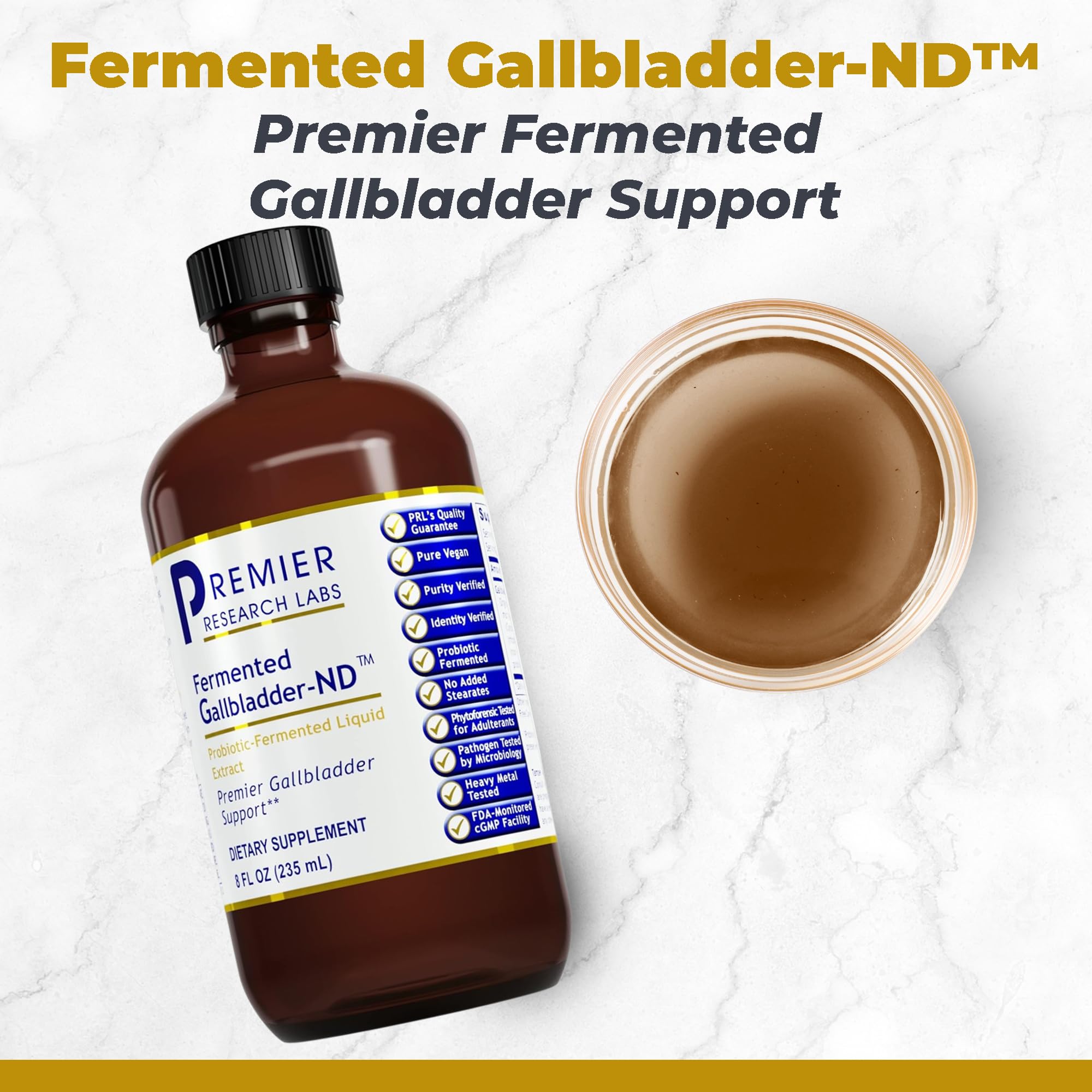 Premier Research Labs Fermented Gallbladder-ND - Gallbladder Cleanse, Milk Thistle and Artichoke Extract, Milk Thistle Liquid Drops, Tincture Supplement with Antioxidants, Turmeric - 8 Fl Oz Bottle Premier Research Labs buy supplements canada