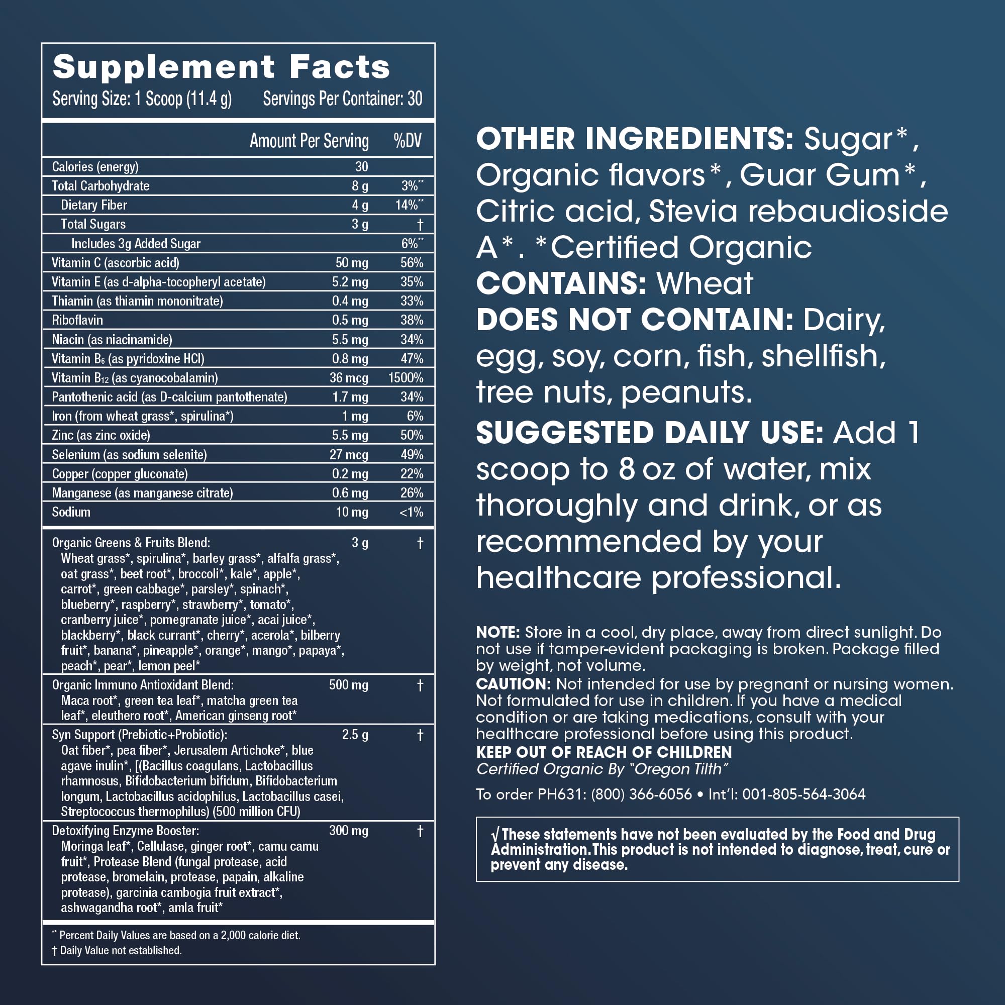 ProHealth Longevity Greens- Delicious Organic Healthy Greens for Energy & Aging ProHealth buy supplements canada