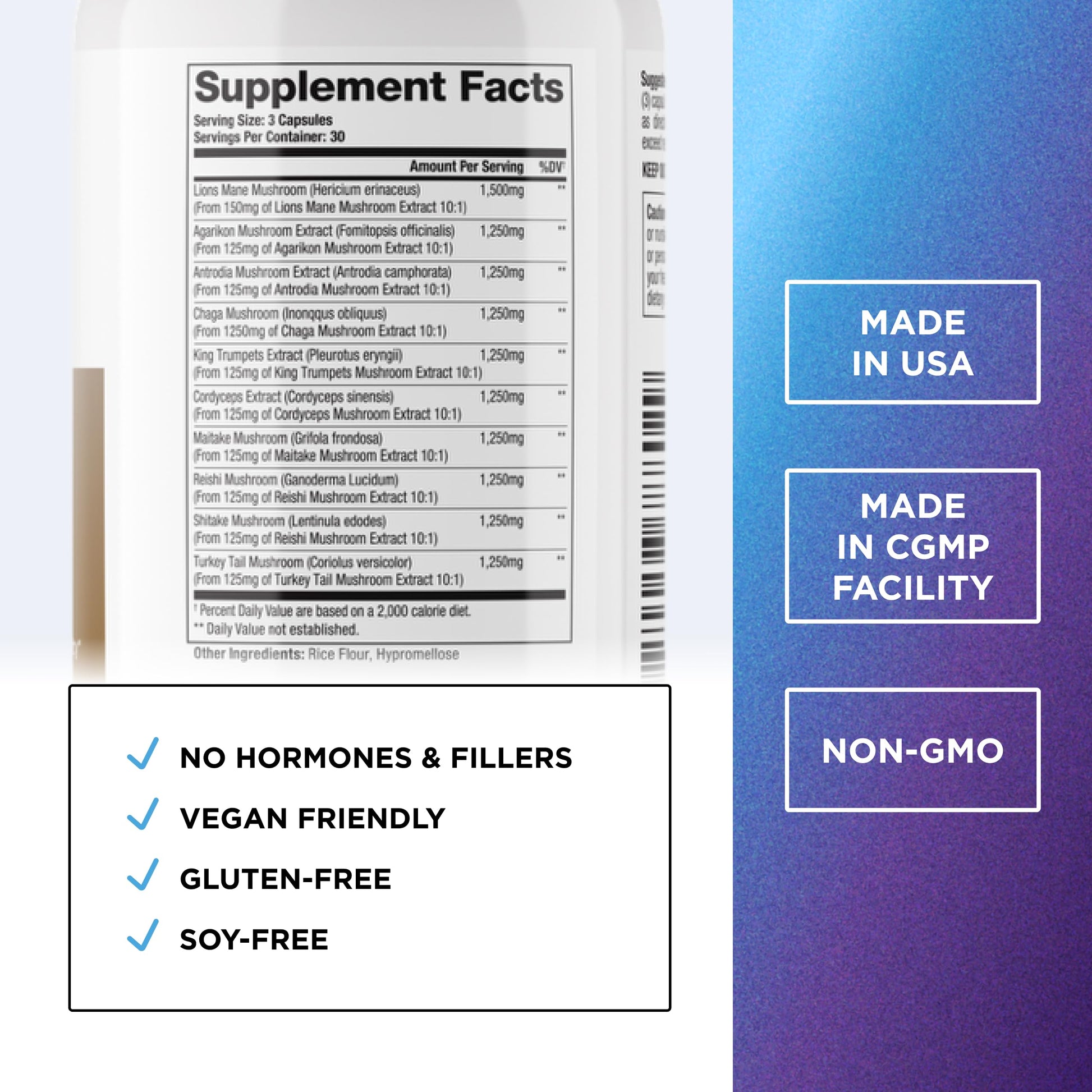 DR. EMIL NUTRITION 10 Mushroom Supplement for Mental Clarity, Focus & Immune Support - Functional Mushroom Nootropic Supplement with Lions Mane Extract, Cordyceps, Turkey Tail & More DR. EMIL NUTRITION buy supplements canada
