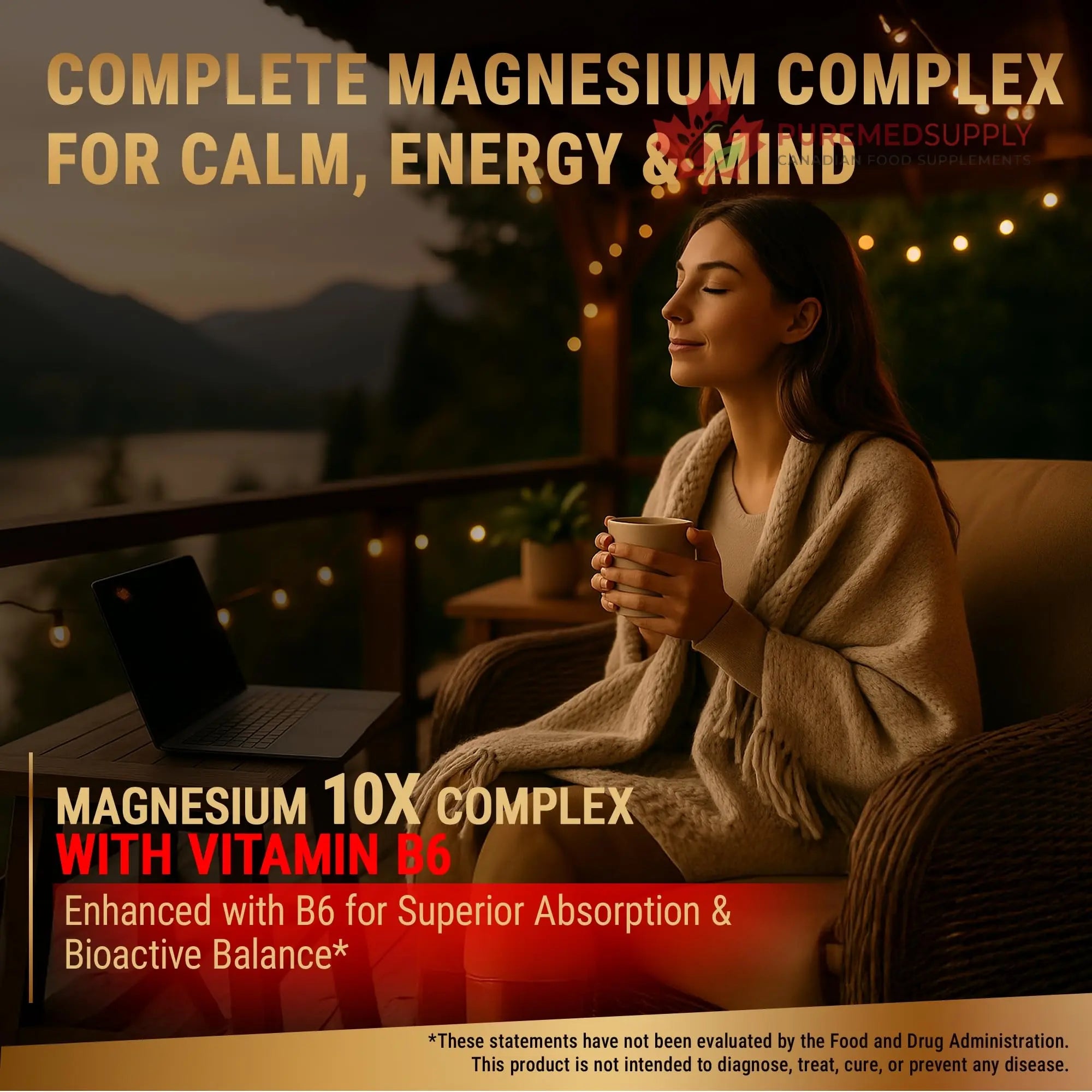 Magnesium 10X Complex – 900mg Elemental Magnesium | Glycinate, Gluconate, Malate, Orotate, Carbonate, Asparate, Taurate, Citrate, Bisglycinate, Ascorbate + Vitamin B6 for Superior Absorption New Elements buy supplements canada