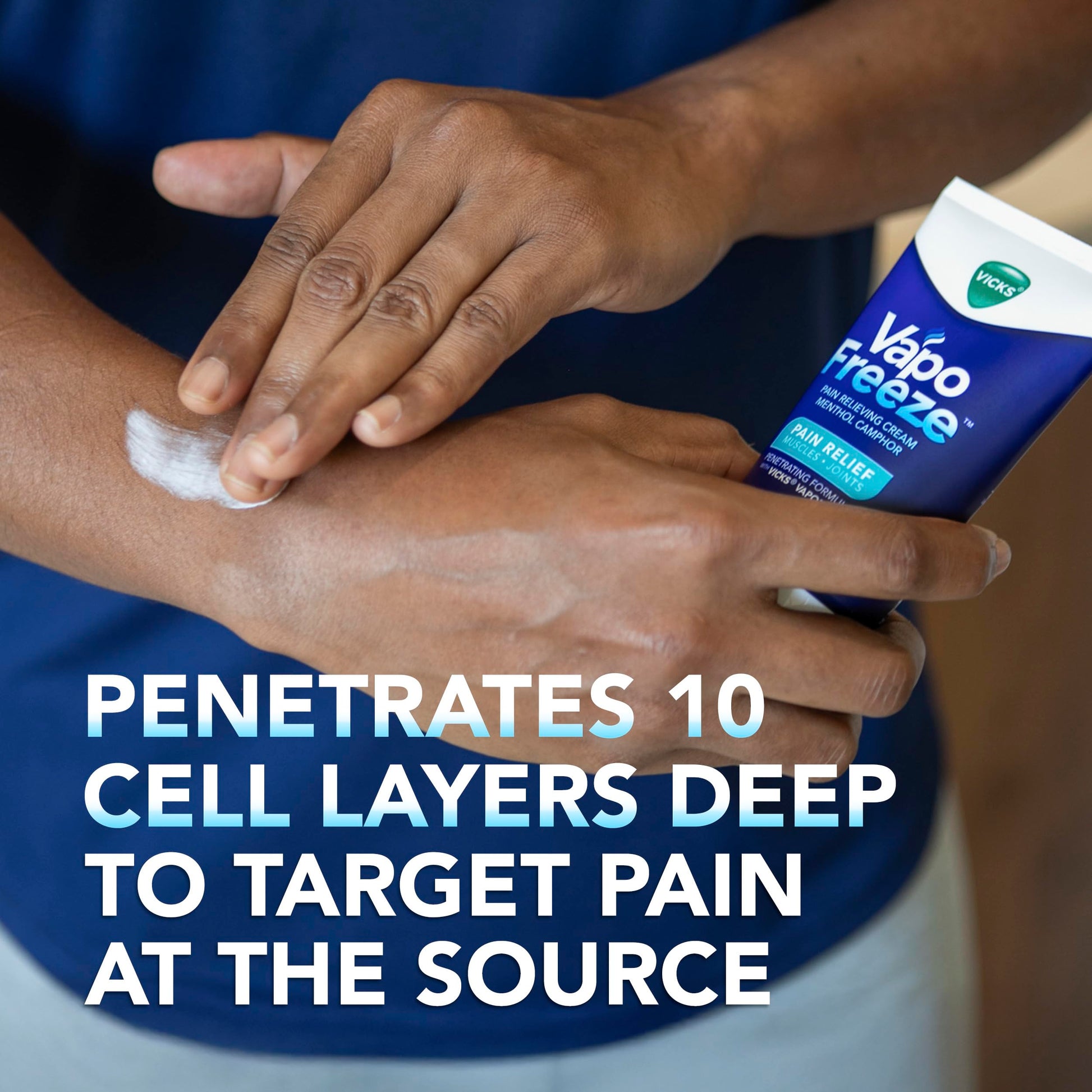 Vicks VapoFreeze Topical Pain Cream 3.0oz, Maximum Strength Menthol+ for Muscle Pain Relief, Joint Pain Relief, Knee Pain Relief, Back Pain Relief, Cream for Pain Relief, Topical Pain Relief Vicks buy supplements canada