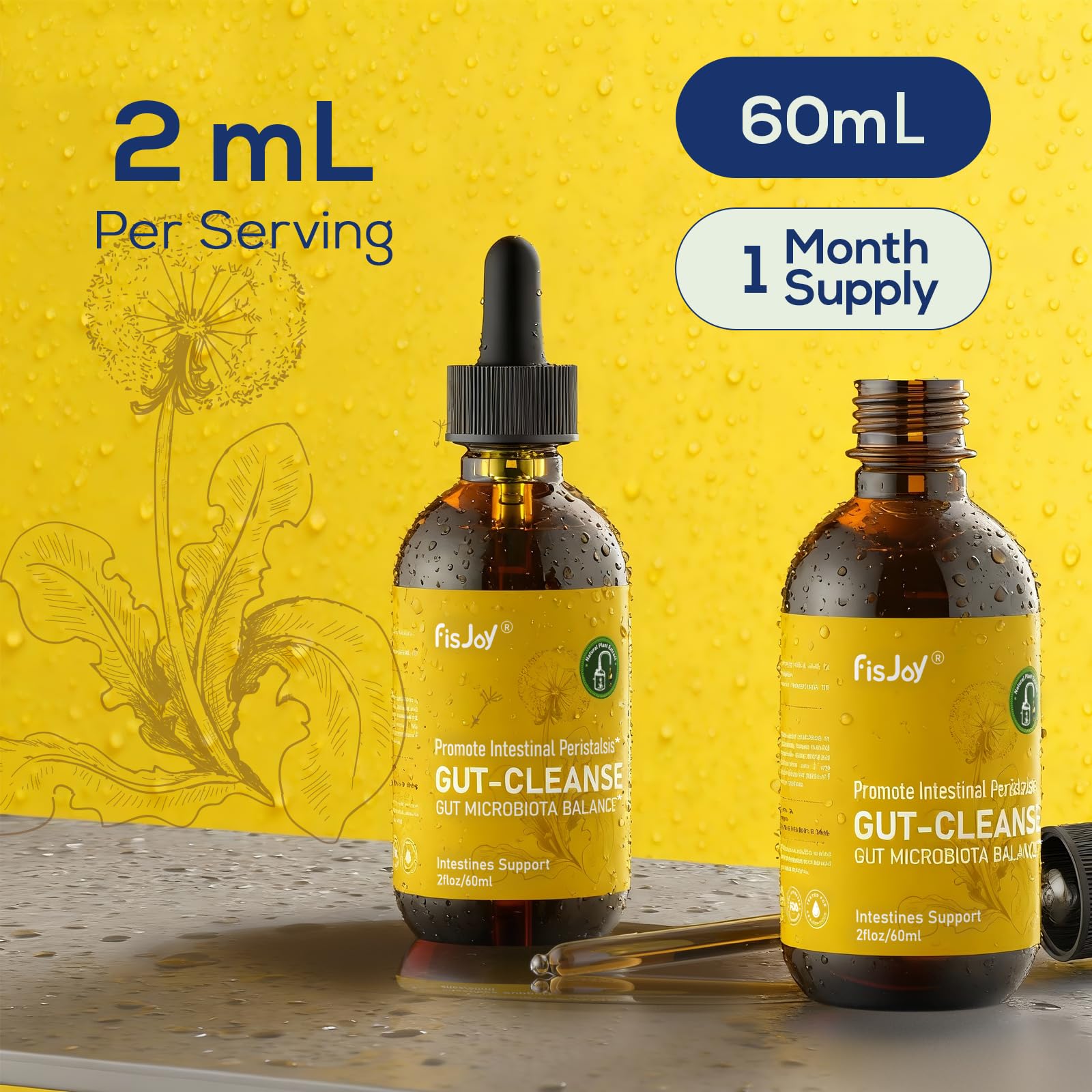Fisjoy L-Carnitine & Herbal Liquid Drops – Gentle Daily Digestive Support with Pumpkin Seed, Clove & PAU D’Arco Extracts, Folate & Chromium, Vegan, Sugar-Free, 2 fl oz (60 mL) Fisjoy buy supplements canada