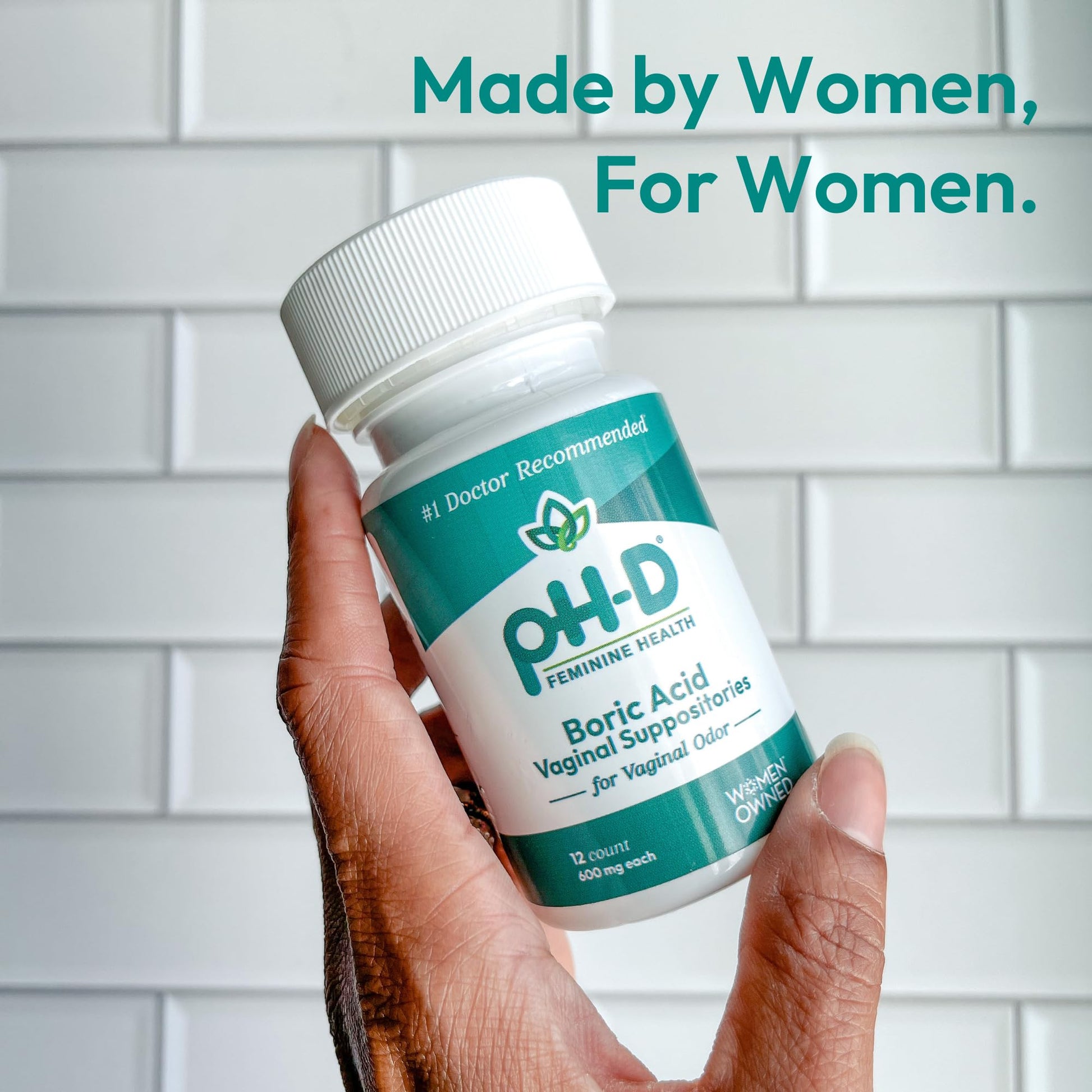 pH-D Feminine Health - 600 mg Boric Acid Suppositories - Woman Owned - for Vaginal Odor Use - 36 Count pH-D Feminine Health Support buy supplements canada