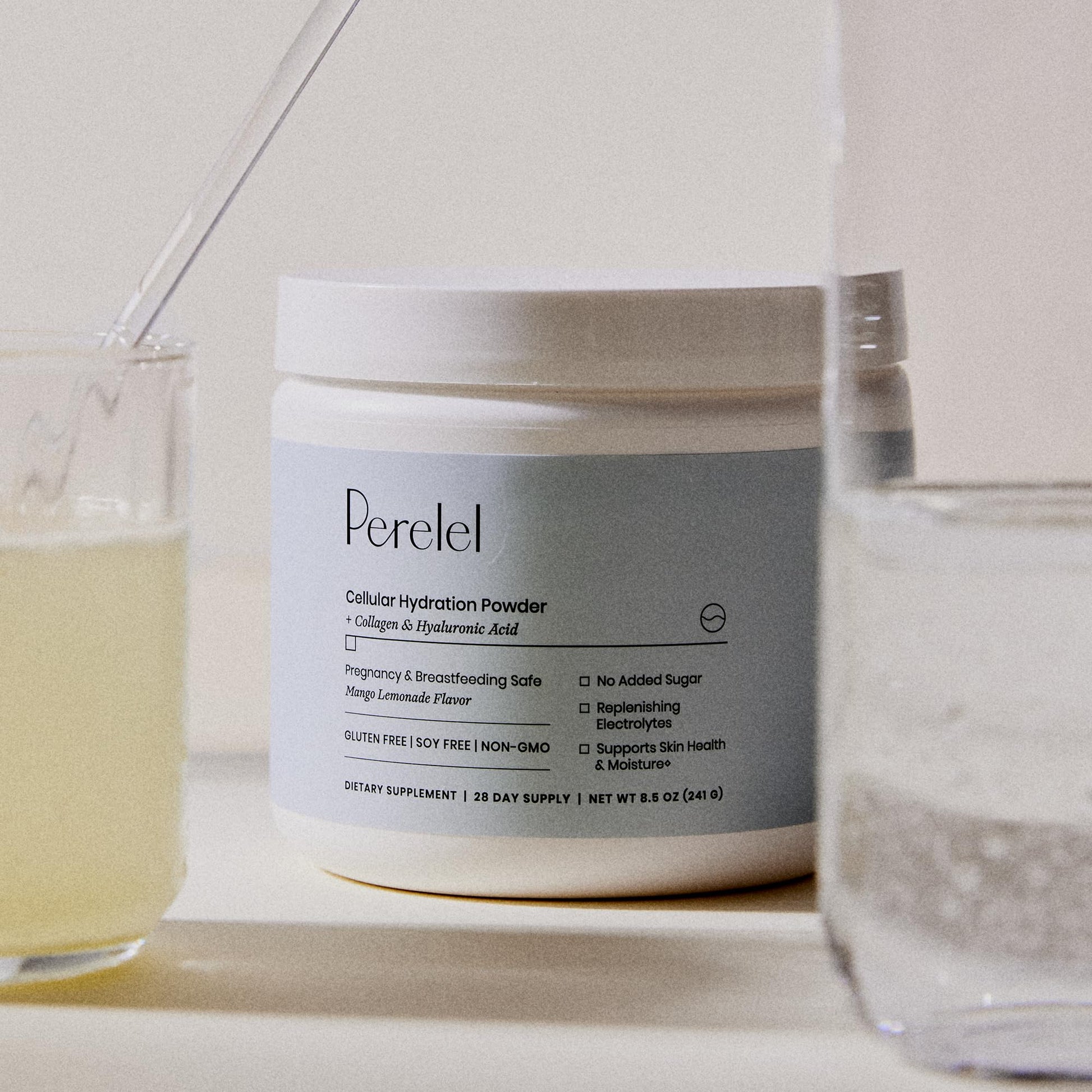Perelel Hydration Powder, Electrolyte Supplement with Collagen & Hyaluronic Acid, Mango Lemonade Flavor, Soy & Gluten Free, Non GMO, No Added Sugar, 28 Servings Perelel buy supplements canada
