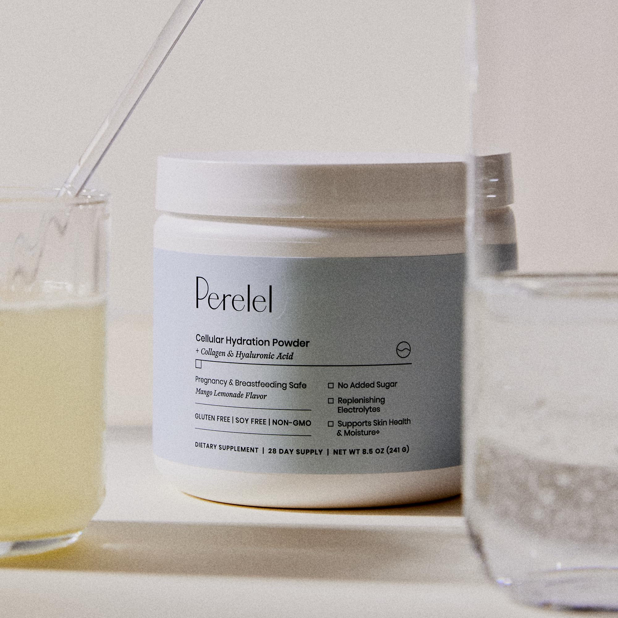 Perelel Hydration Powder, Electrolyte Supplement with Collagen & Hyaluronic Acid, Mango Lemonade Flavor, Soy & Gluten Free, Non GMO, No Added Sugar, 28 Servings Perelel buy supplements canada