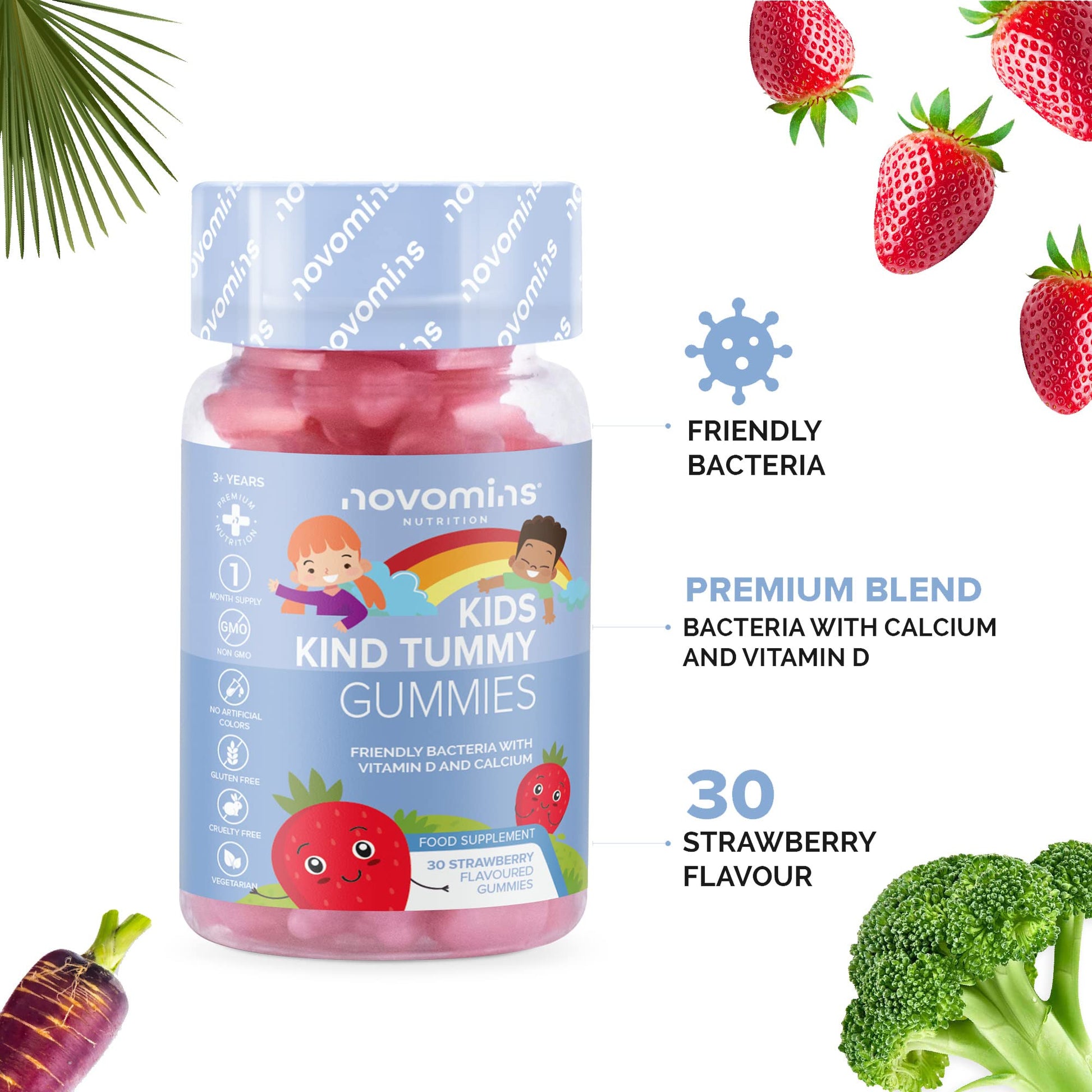 Kids Probiotic Gummies – Probiotics for Children – Kids Kind Tummy Gummies novomins buy supplements canada