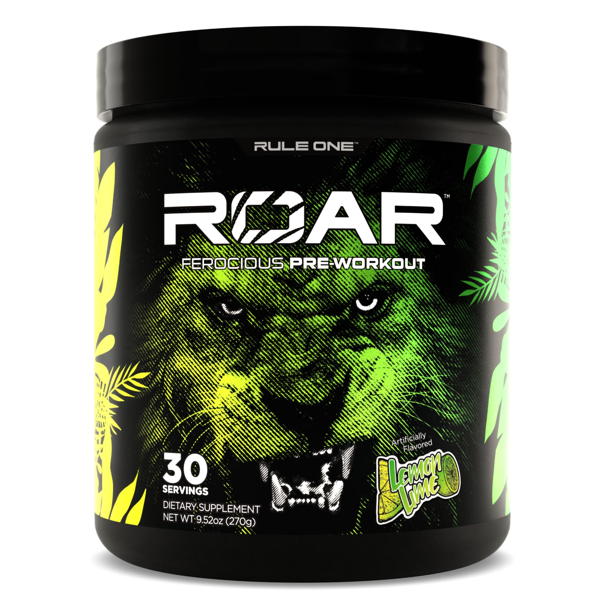 Rule 1 R1 Roar, Lemon Lime - 9.52 oz - Pre-Workout Powder - with Creatine, Beta-Alanine Rule 1 Proteins buy supplements canada