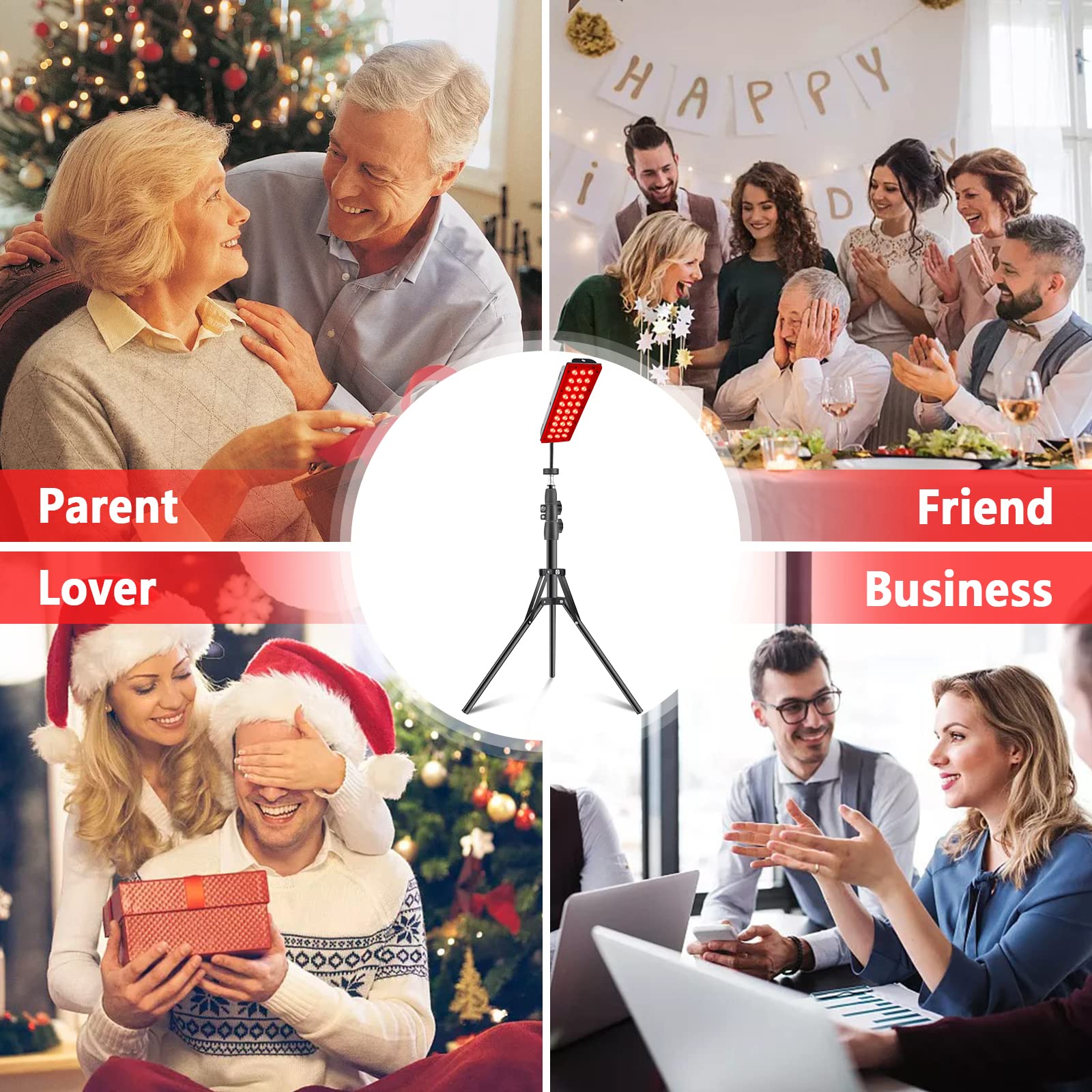 RUISQM Red Light Therapy Lamp, Infrared Light Therapy with Stand - 660nm Redlight & 850nm RUISQM buy supplements canada