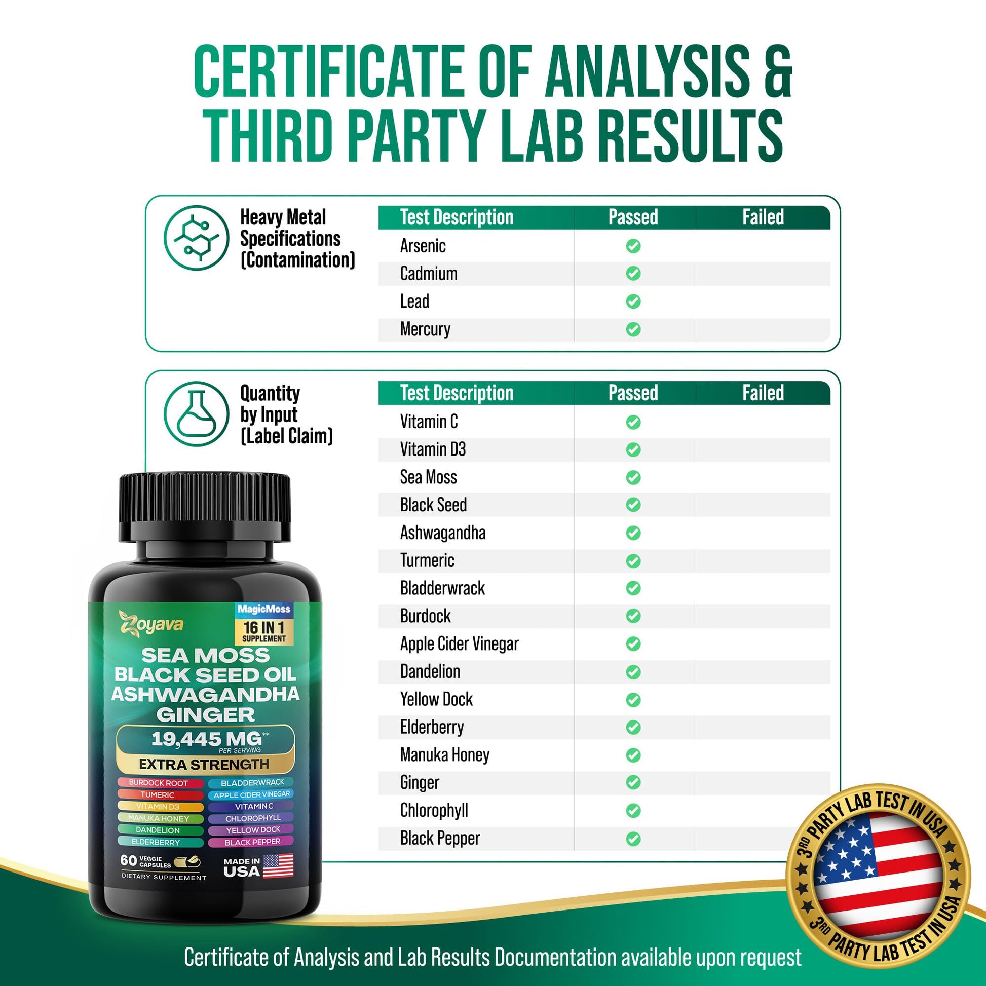 Zoyava Magic Moss Blend Sea Moss 7000mg Ashwagandha 2000mg Black Seed Oil Zoyava buy supplements canada