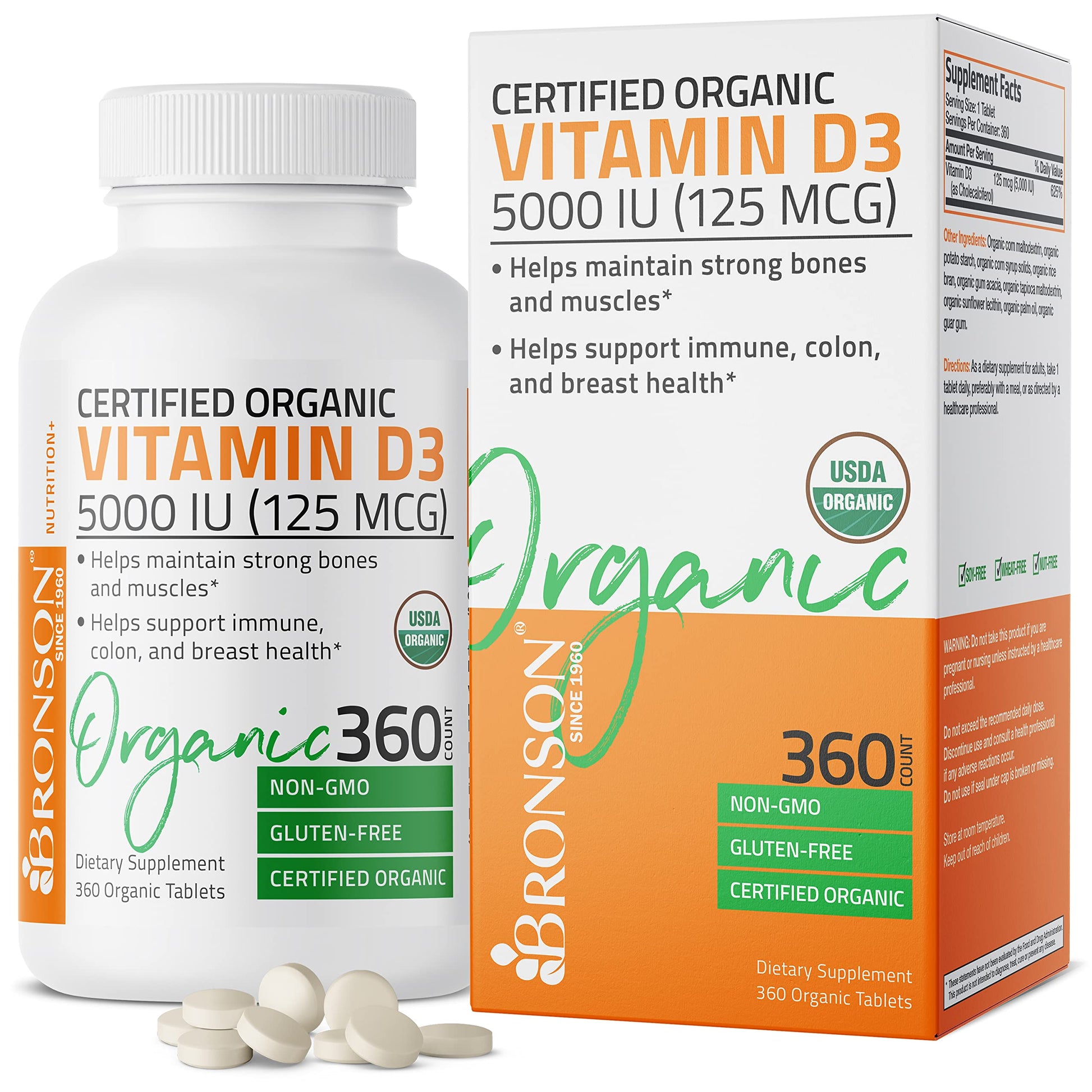Bronson Vitamin D3 5,000 IU (1 Year Supply) for Immune Support, Healthy Muscle Bronson buy supplements canada