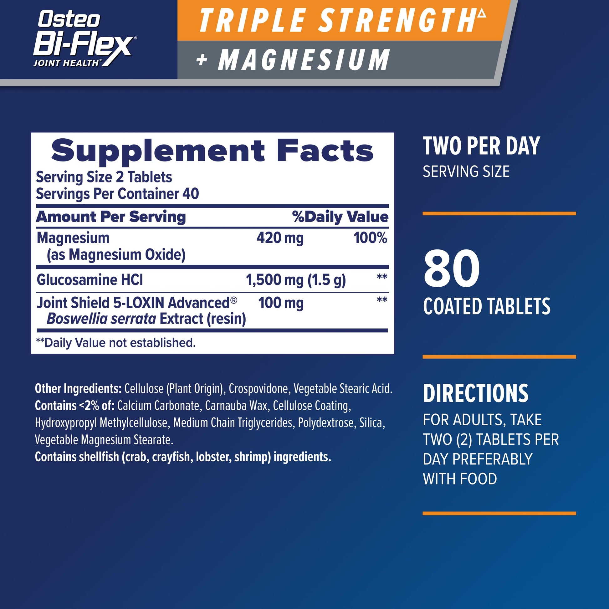 Osteo Bi-Flex Triple Strength Glucosamine Supplement with Magnesium, Improve Joint Function, Helps Leg Cramps and Muscle Function, 80 Coated Tablets Osteo Bi-Flex buy supplements canada