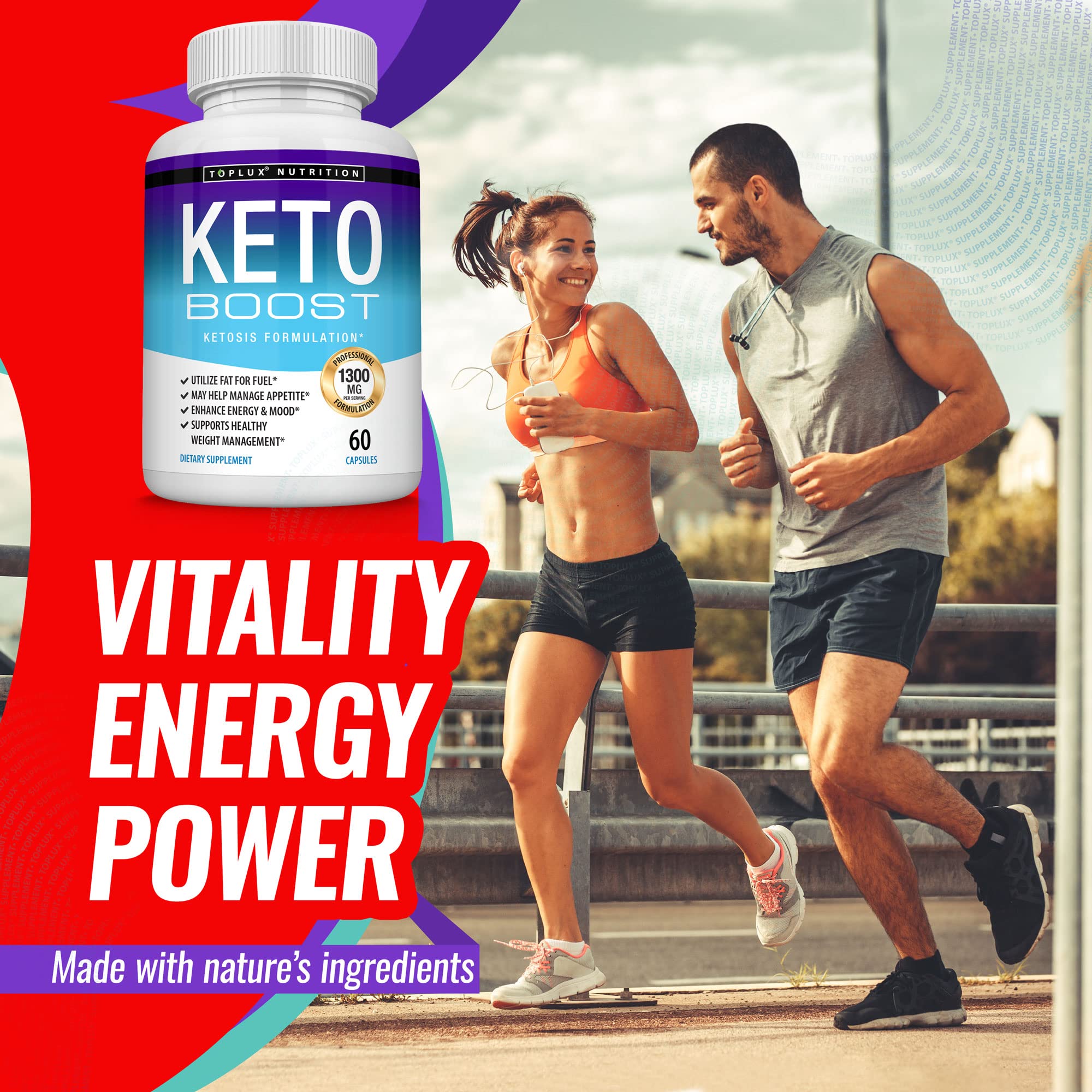 Keto Boost Diet Pills Ketosis Supplement - Natural Exogenous Keto Formula Support Energy Toplux buy supplements canada