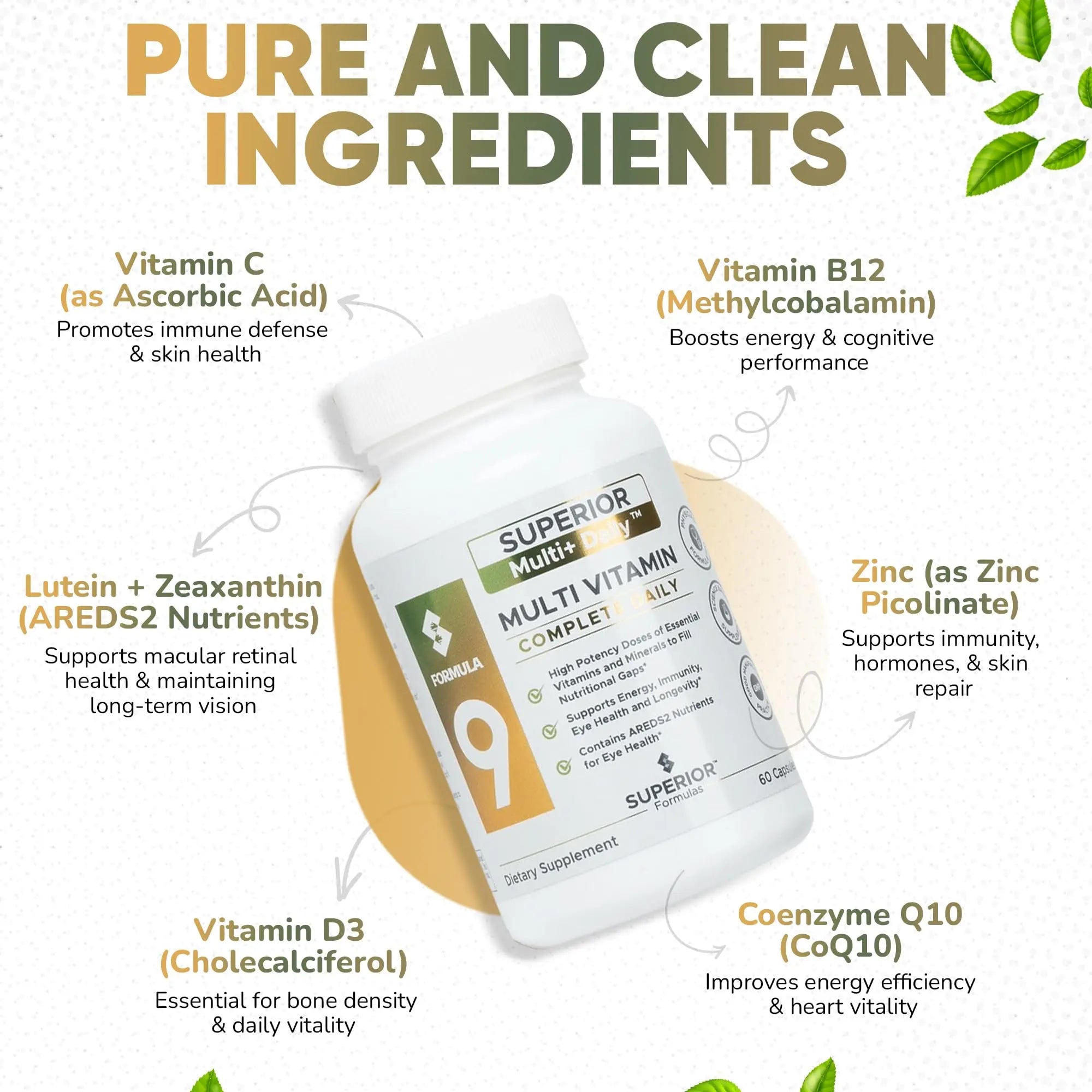 Superior Formulas LLC High Potency Multivitamin with AREDS2 Nutrients; Physician-Formulated Daily Supplement with Lutein, Zeaxanthin, Zinc, Vitamin C & E Superior Formulas LLC buy supplements canada