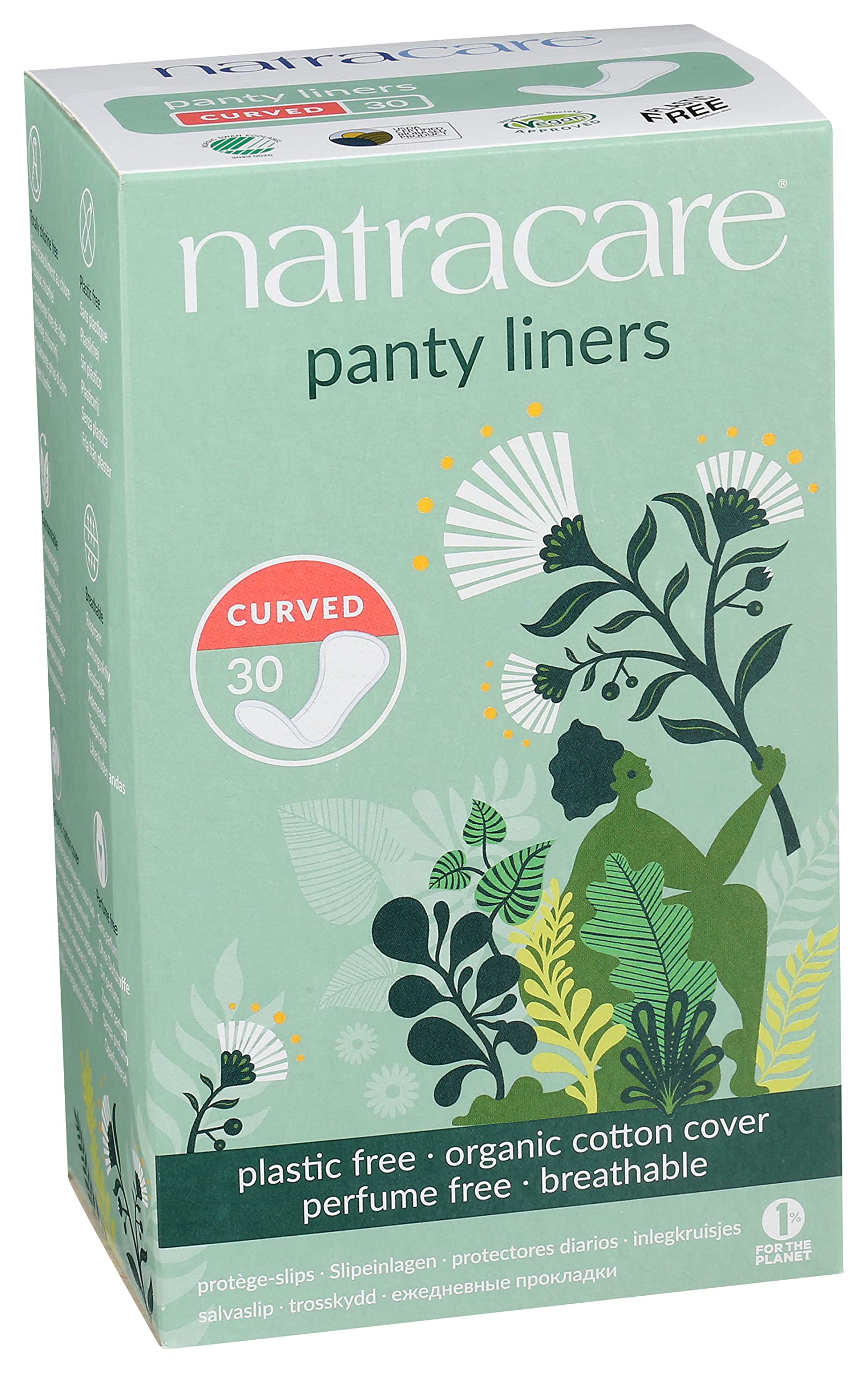 Natracare Natural Organic Curved Panty Liners, with Certified Organic Cotton, Ecologically Certified NATRACARE buy supplements canada