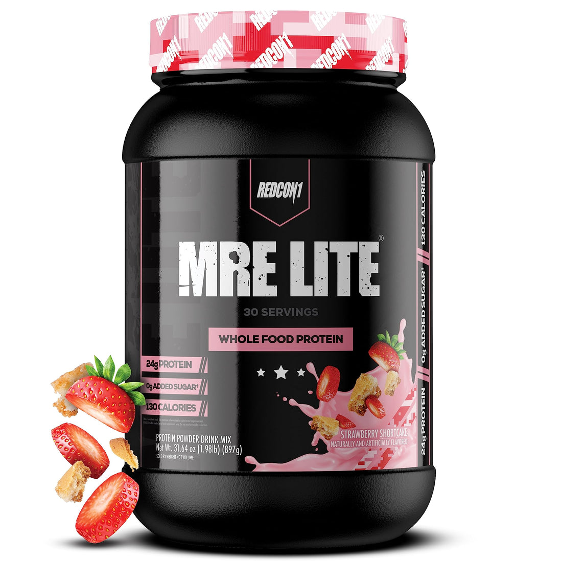 REDCON1 MRE Lite Whole Food Protein Powder, Strawberry Shortcake - Low Carb & Whey REDCON1 buy supplements canada