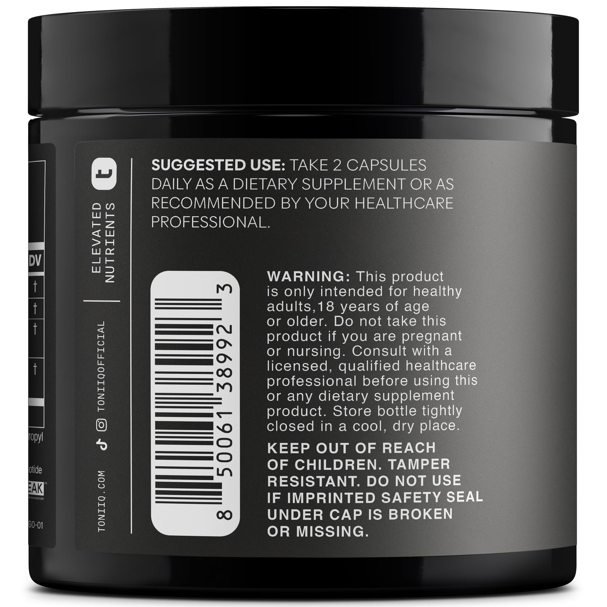 Toniiq NMNH Supplement – Ultra High Potency 1,000mg Complex with Clinically Studied Uthpeak™ NMNH, Resveratrol, Quercetin & TMG – Highly Purified – Third-Party Lab Tested – 60 Capsules Toniiq buy supplements canada