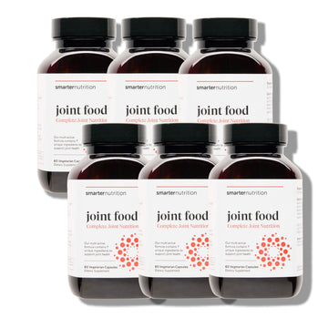 SMARTERNUTRITION Joint Food - Whole-Food Joint Supplement to Support Lubrication & Mobility - Formulated with Collagen Type II, MSM, Vitamin C, Turmeric, Bromelain - 6 Pack[180-Day Supply] SMARTERNUTRITION buy supplements canada