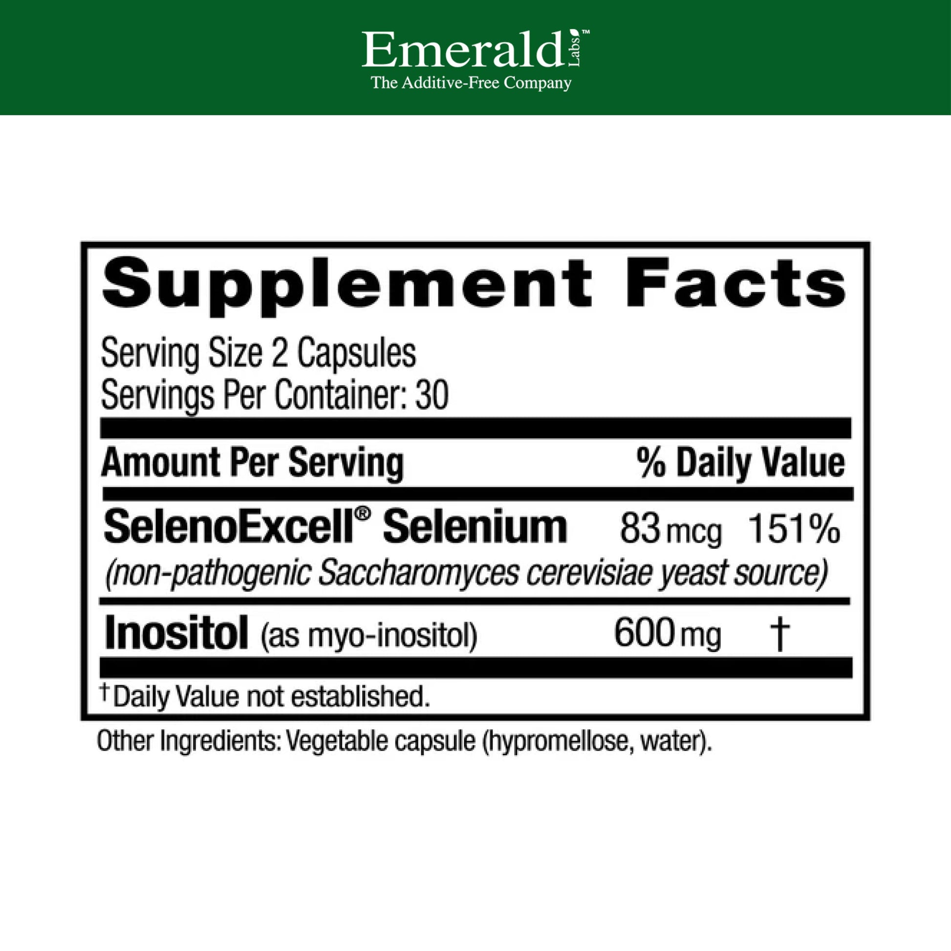 Emerald Labs HashiMune Health - Vegan Thyroid & Immune Support Supplement - Includes SelenoExcell Selenium & Myo-Inositol - 60 Vegetable Capsules (30-Day Supply) EMERALD LABS buy supplements canada
