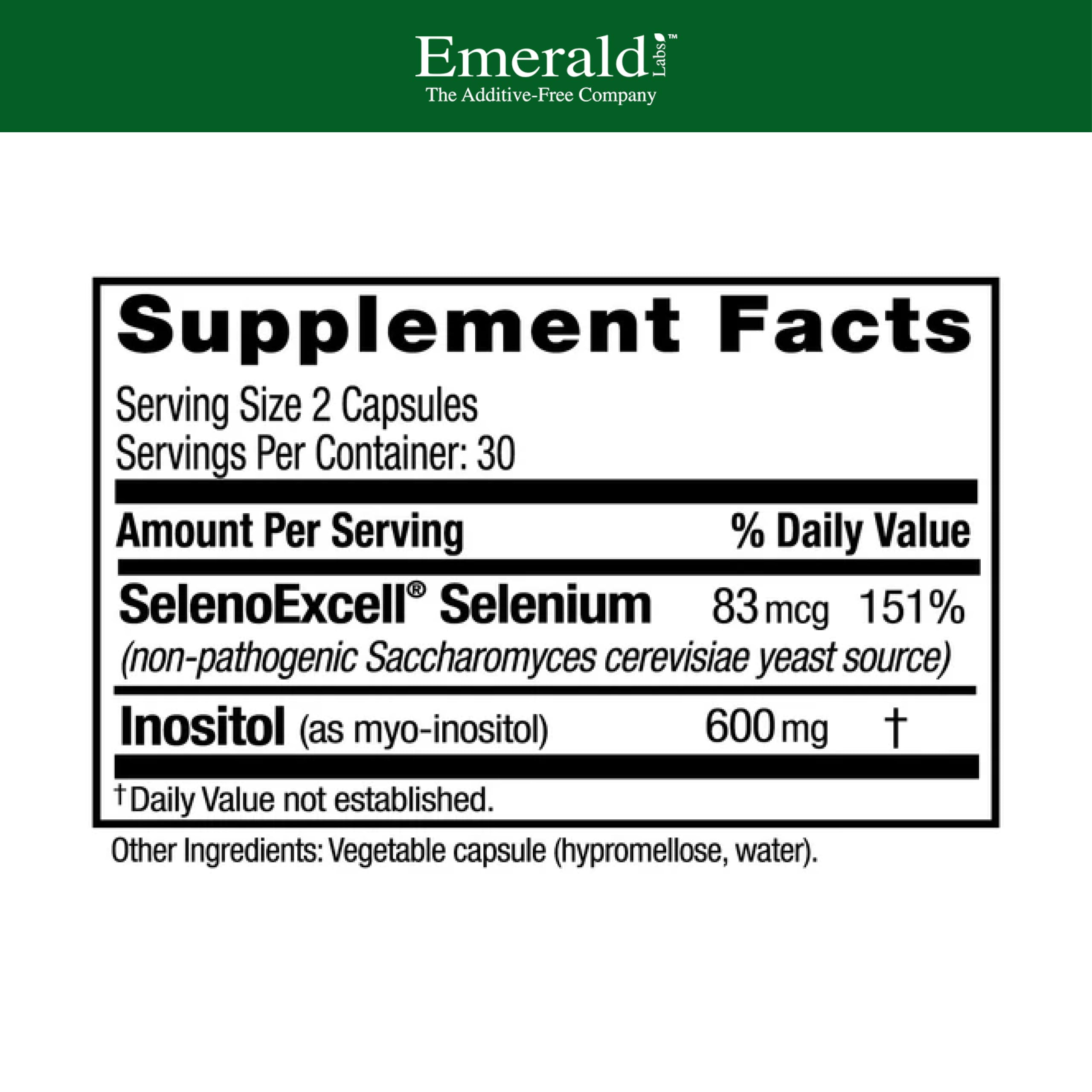 Emerald Labs HashiMune Health - Vegan Thyroid & Immune Support Supplement - Includes SelenoExcell Selenium & Myo-Inositol - 60 Vegetable Capsules (30-Day Supply) EMERALD LABS buy supplements canada