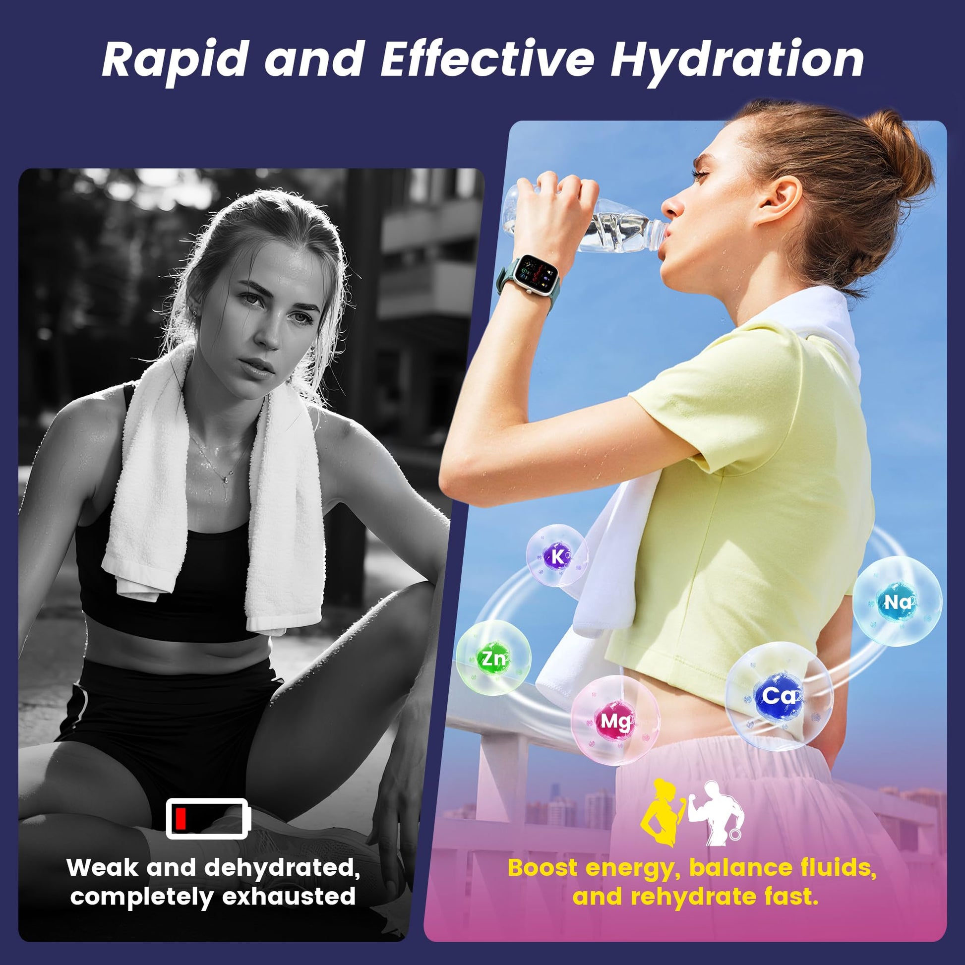 24 Sticks Electrolytes Powder Packets 7 Flavors Sugar Free Hydration Packets Liquid Daily IV Drink Mix, Low Sodium, Lemon Lime, Watermelon, Strawberry, Grape VitalHarvest buy supplements canada