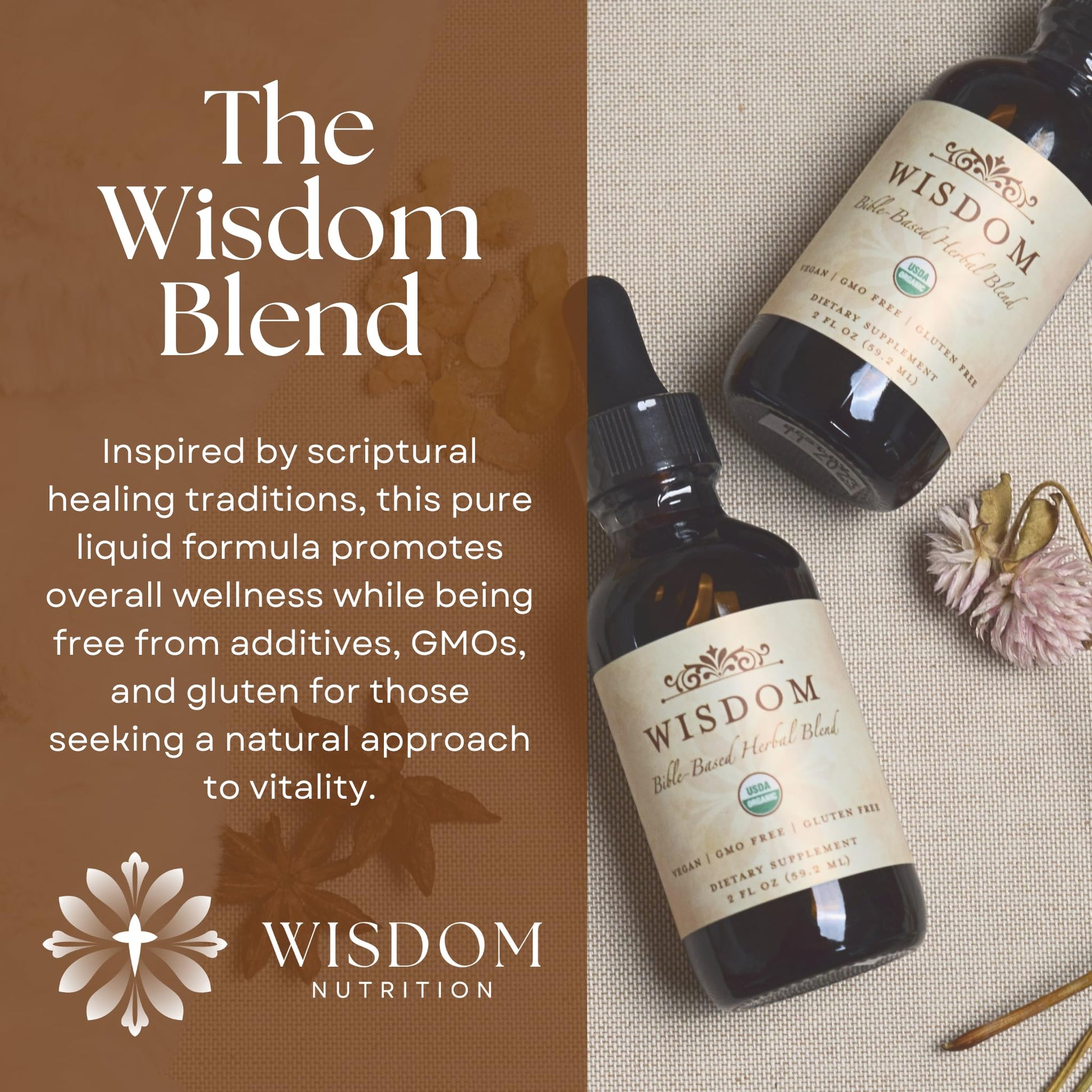 Organic Turmeric, Frankincense and Myrrh – Herbal Supplement Blend for Energy, Detox, Focus, Immunity & Stress – Non-GMO Vegan Tonic with Milk Thistle – Wisdom Bible Based Blend – 2oz Liquid Drops Wisdom Nutrition buy supplements canada
