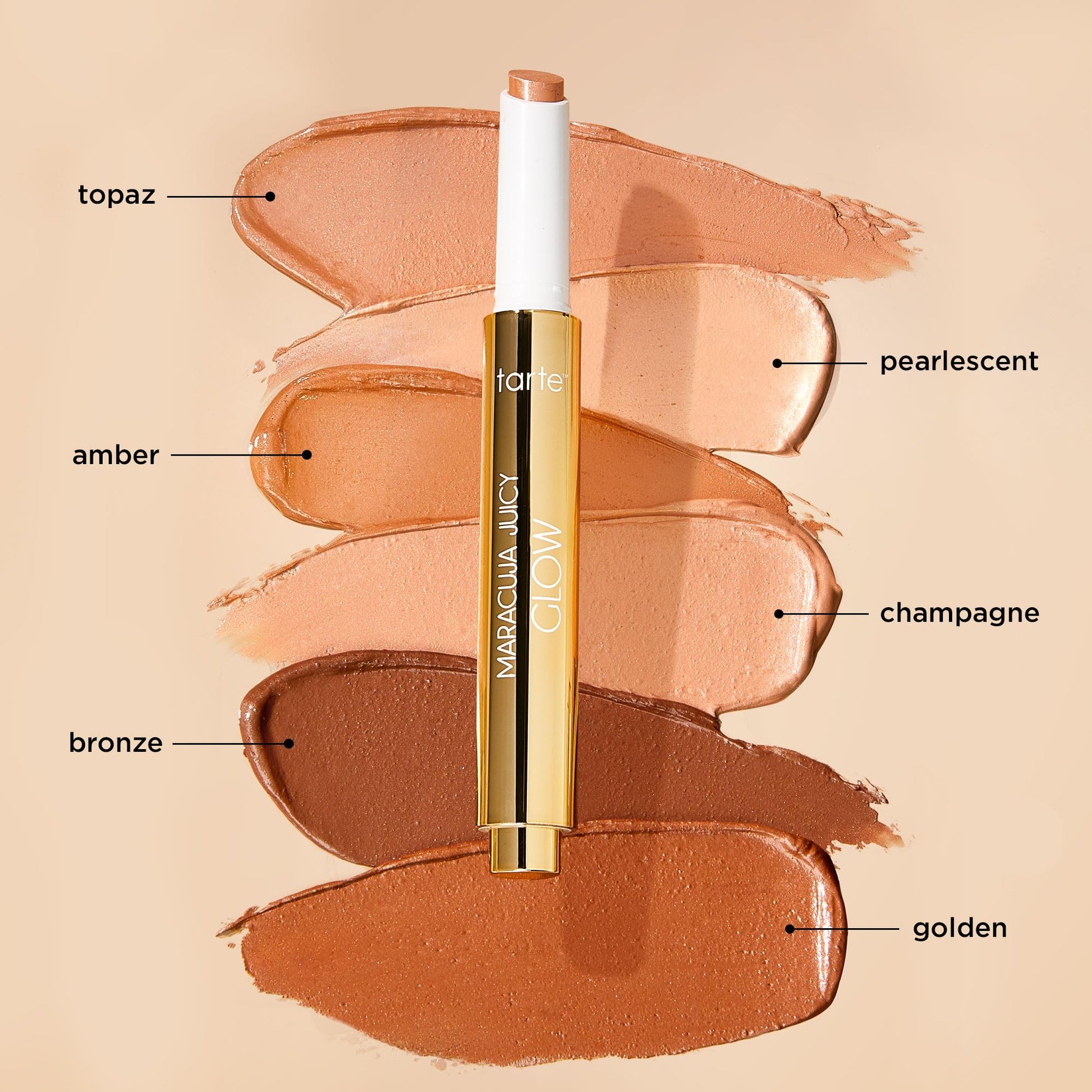 tarte maracuja juicy glow highlight – Highlighter with Vitamin E to Hydrate, Blur appearance for a Smooth Buildable & Luminous Radiant Finish, Vegan & Cruelty-Free, full size, champagne glow tarte buy supplements canada