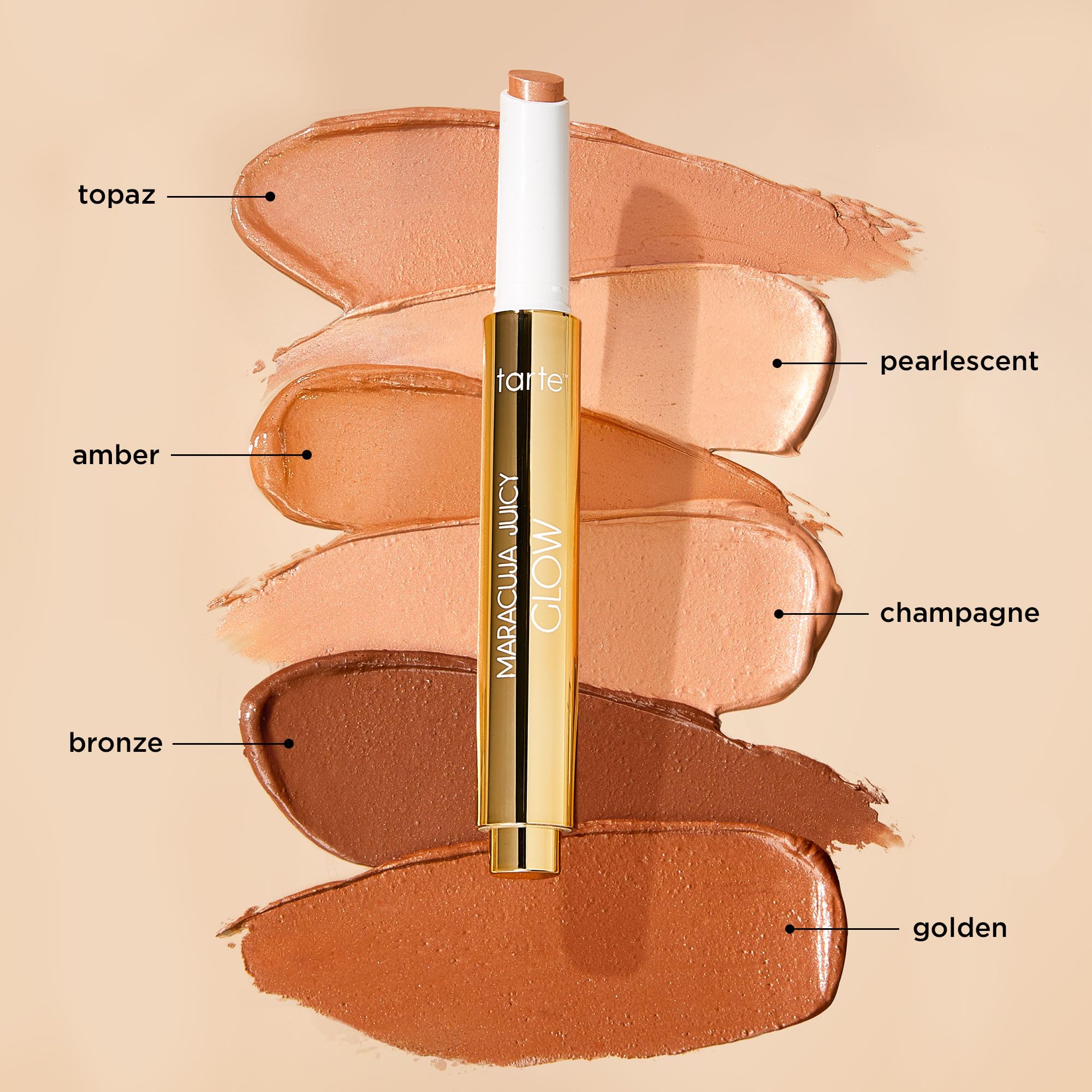 tarte maracuja juicy glow highlight – Highlighter with Vitamin E to Hydrate, Blur appearance for a Smooth Buildable & Luminous Radiant Finish, Vegan & Cruelty-Free, full size, champagne glow tarte buy supplements canada