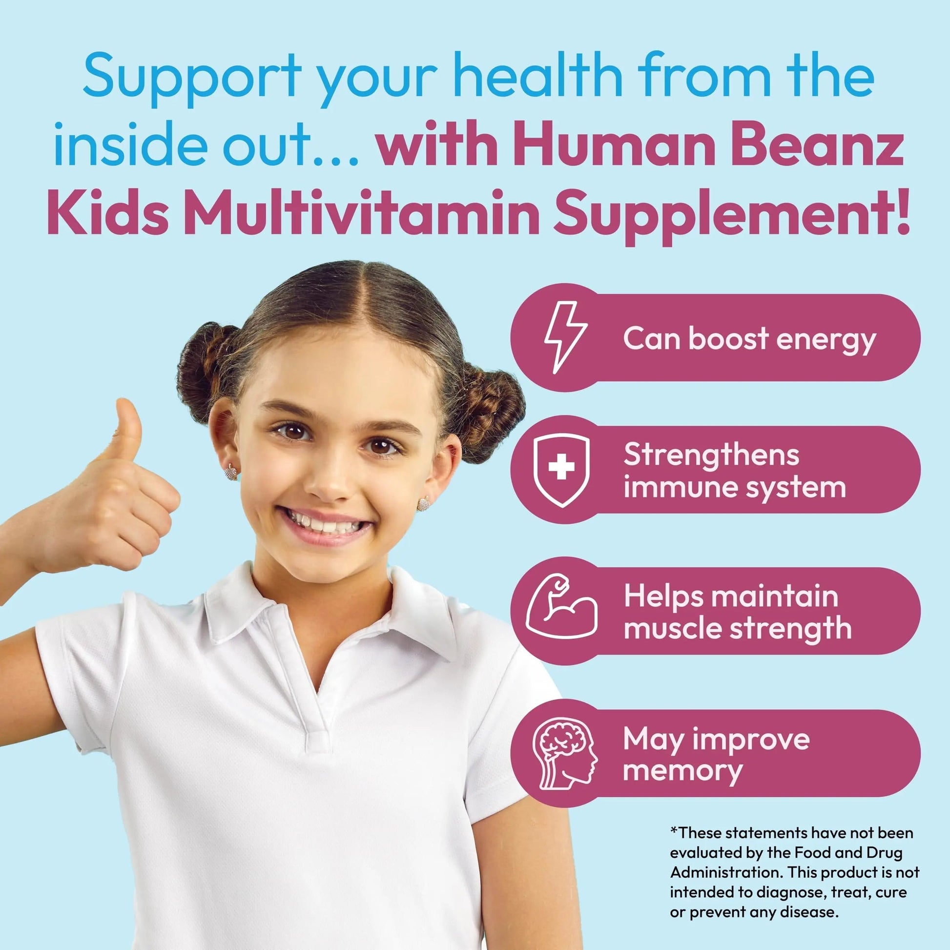 Human Beanz Multivitamin Jelly Bean Gummies with Zinc for Kids, Immune Support Dietary Supplements, Vegetarian, 120 Berry Blast Jelly Beans, Kosher Human Beanz buy supplements canada