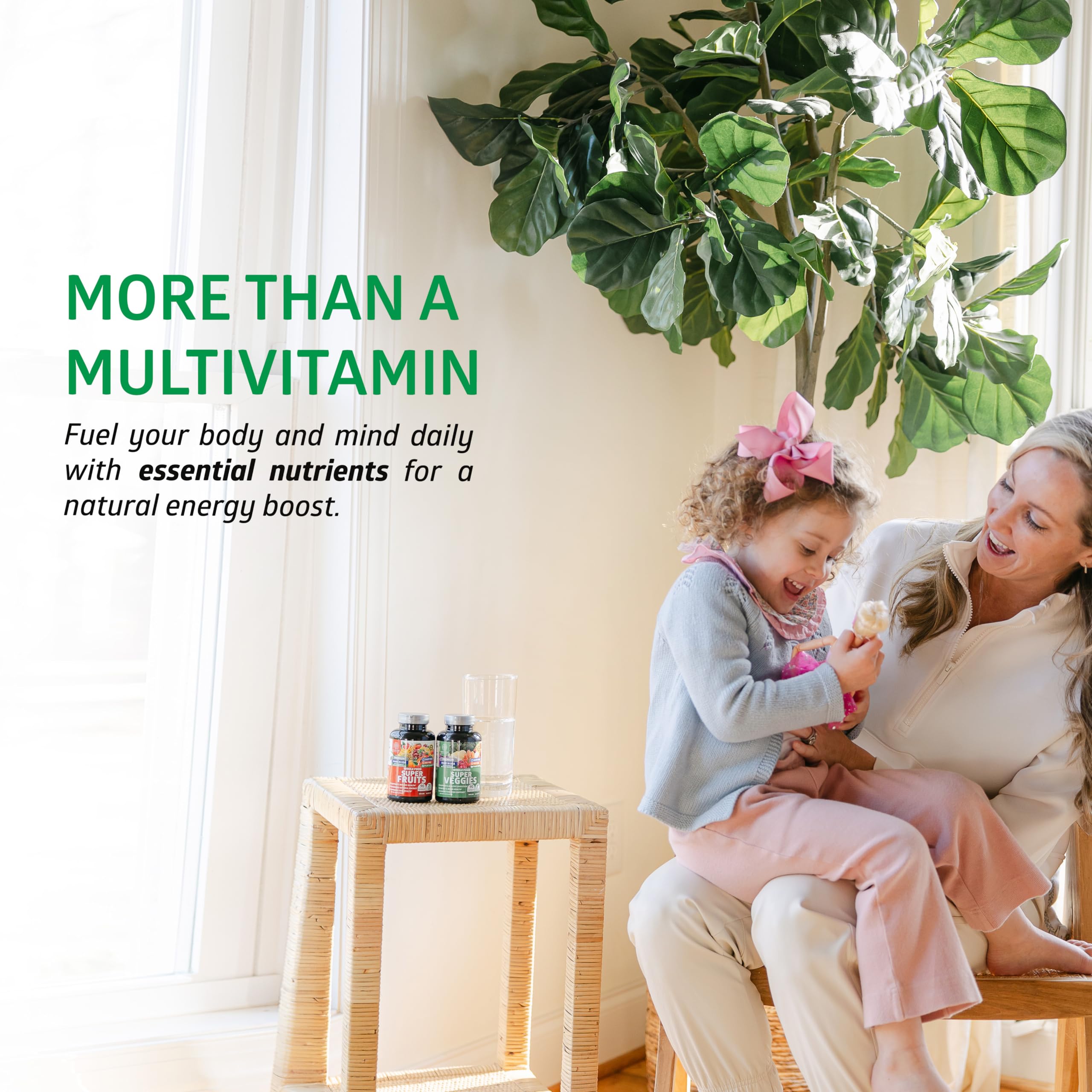 4-Pack N1N Premium Super Fruits & Veggies Supplement, 360 Caps, Whole Food & Natural Superfood for Women, Men & Kids - Packed with Aloe Vera, Vitamins & Minerals, Better Than Multivitamins,100% Vegan Number One Nutrition buy supplements canada