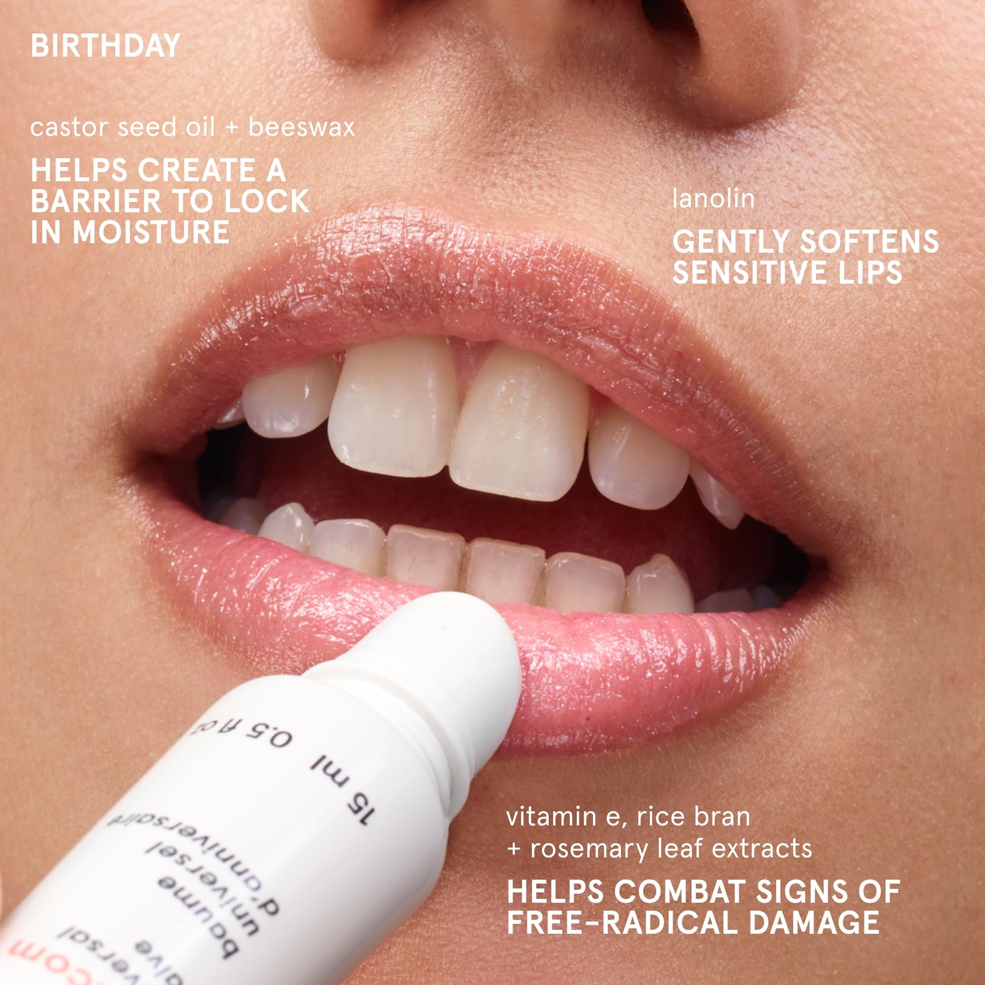 Glossier Balm Dotcom Hydrating Lip Balm - Universal Salve, Up to 12Hr Moisture - Lanolin, Beeswax & Castor Oil for Dry Lips, Cuticles & Skin - Birthday, Clear Soft Shimmer, 15ml Glossier buy supplements canada