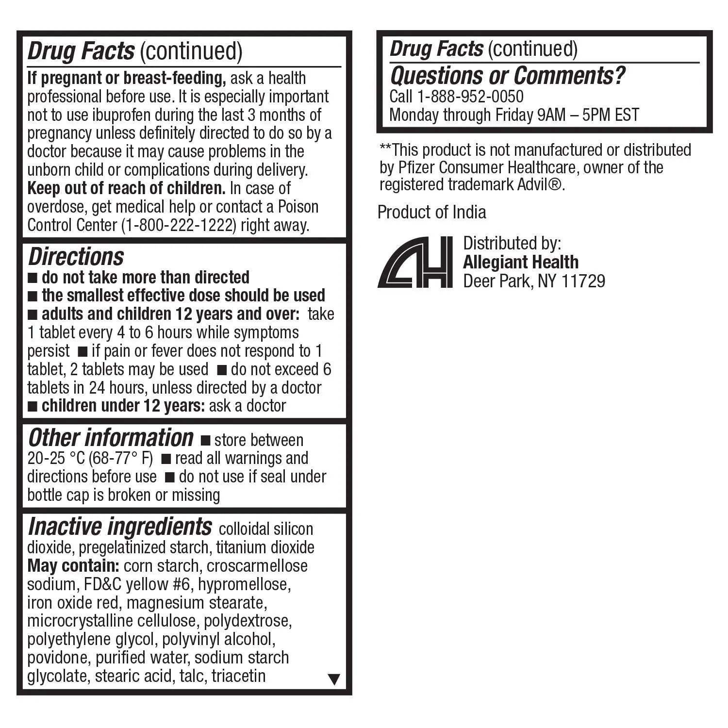 HealthA2Z® Ibuprofen Caplets 200mg | Pain Reliever & Fever Reducer | 24 Packs of 30 Tablets (720 Tablets Total) | Value Pack | NSAID HealthA2Z buy supplements canada