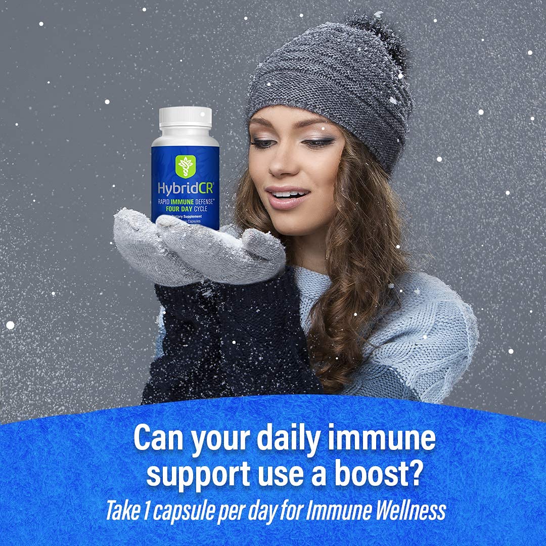 HybridCR Rapid Immunity Supplement | Zinc, Echinacea, Andrographis, Ginseng, Selenium, Gluten-Free & Non-GMO | 5-in-1 Immune Support Supplement | Pharmacist Formulated 1 Month Supply (30 Veggie Caps) Hybrid Remedies buy supplements canada