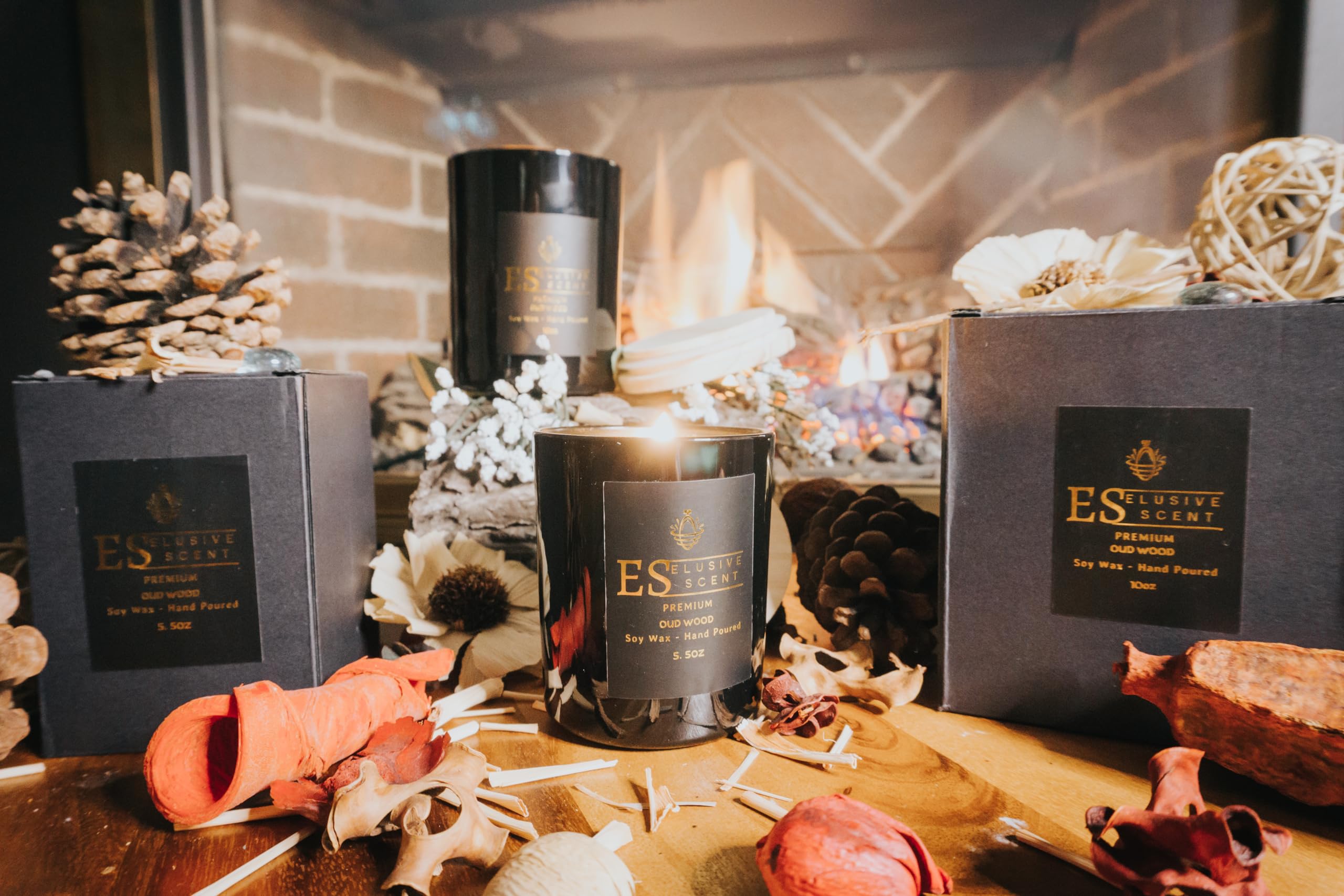 Oud Wood | 10oz | Premium Candle | Scented Candle | Aromatherapy | Essential Fragrance Oils Elusive Scent buy supplements canada
