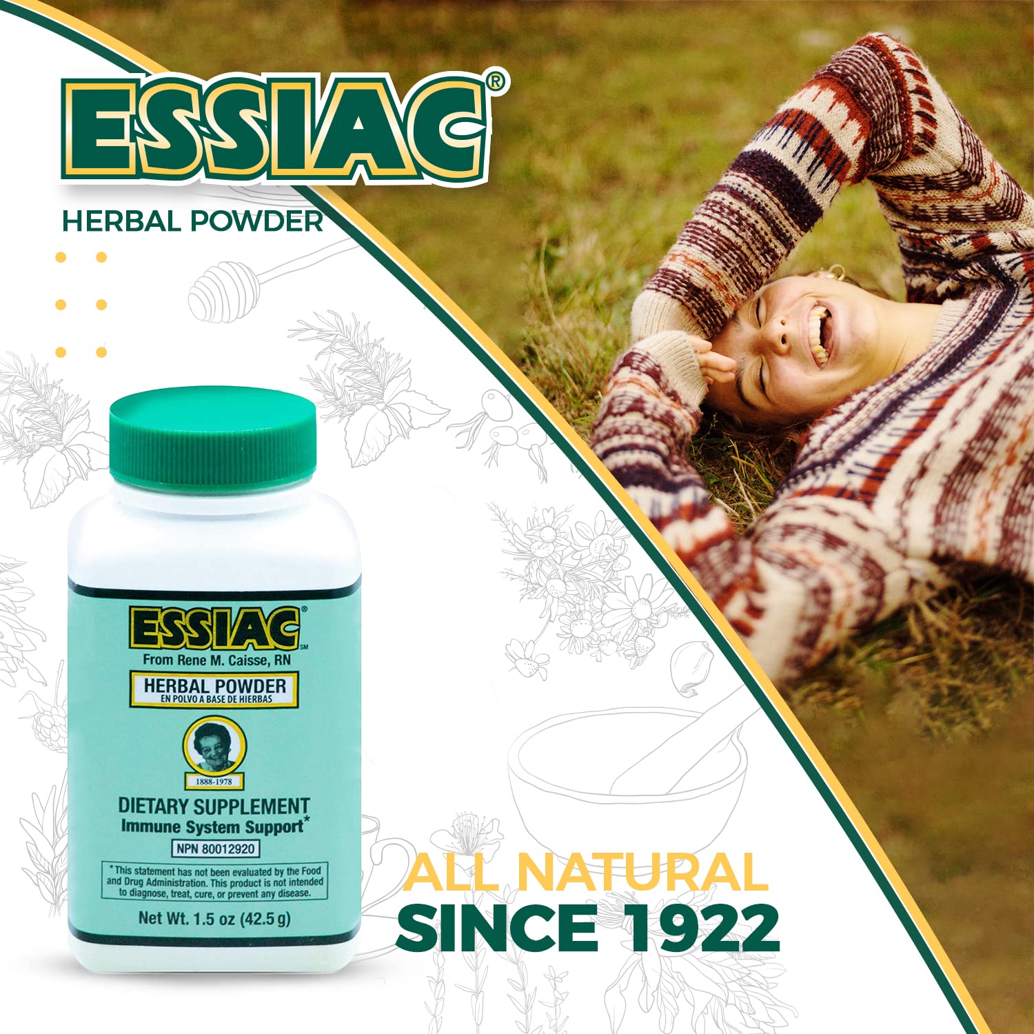 Essiac PowderESSIAC Original Herbal Tea Powder – 1.5 oz Bottle | Powerful Antioxidant Blend to Help Promote Overall Health & Well-Being | Original Formula from 1922 (1) Essiac buy supplements canada
