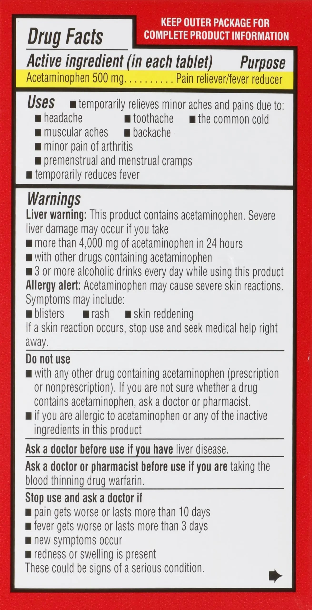 Rite Aid Extra Strength Acetaminophen Easy Tabs Tablets, 500 mg - 100 Count | Pain Reliever & Fever Reducer | Migraine Relief Products | Joint Pain Relief | Muscle Pain Relief | Menstrual Pain Relief Rite Aid buy supplements canada