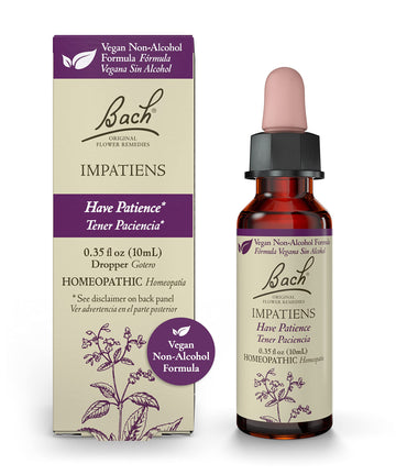 Bach Original Flower Remedies, Impatiens for Patience (Non-Alcohol Formula), Natural Homeopathic Bach buy supplements canada
