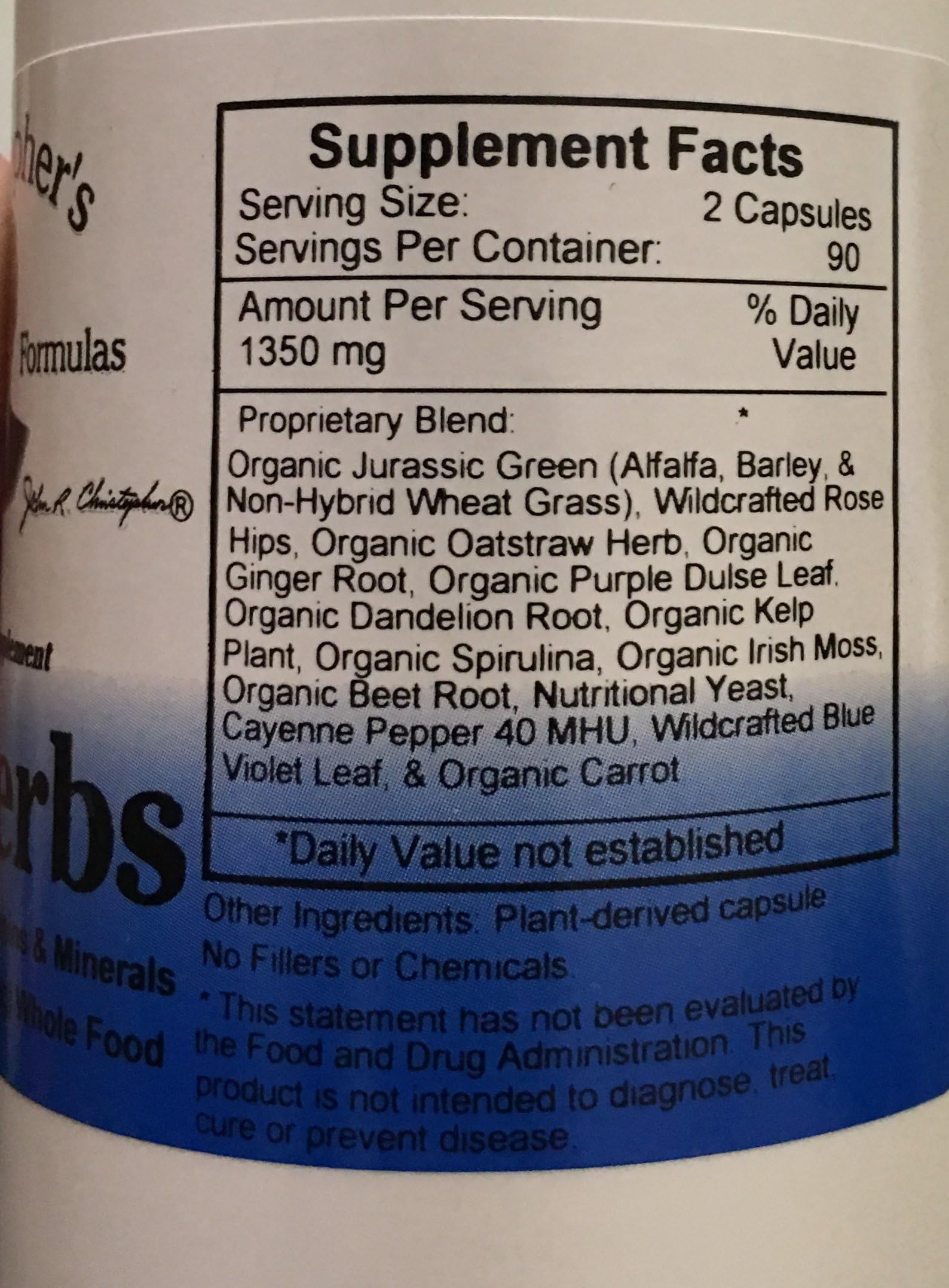 Christopher's Original Formulas Vitalerbs, Nutrient-Rich Herbal Supplement, 180 Veg Caps Christopher's Original Formulas buy supplements canada