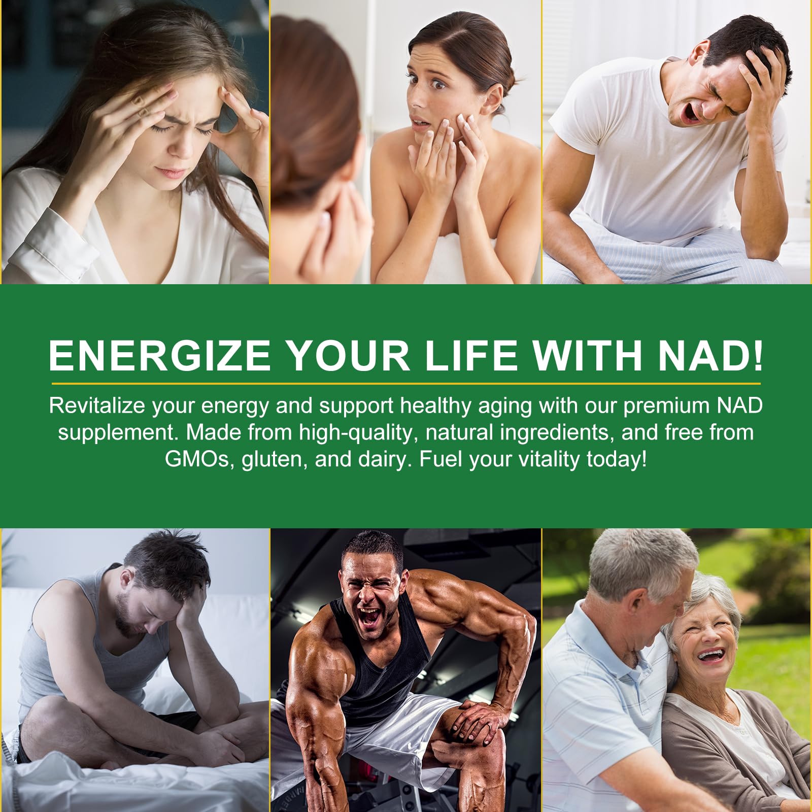 NAD Supplement with Nicotinamide Riboside - Resveratrol,Liposomal Nicotinamide Riboside,Quercetin - High Purity NAD Supplement for Anti-Aging, Focus, Energy 160 Capsules (2 Bag) Ruduwu buy supplements canada