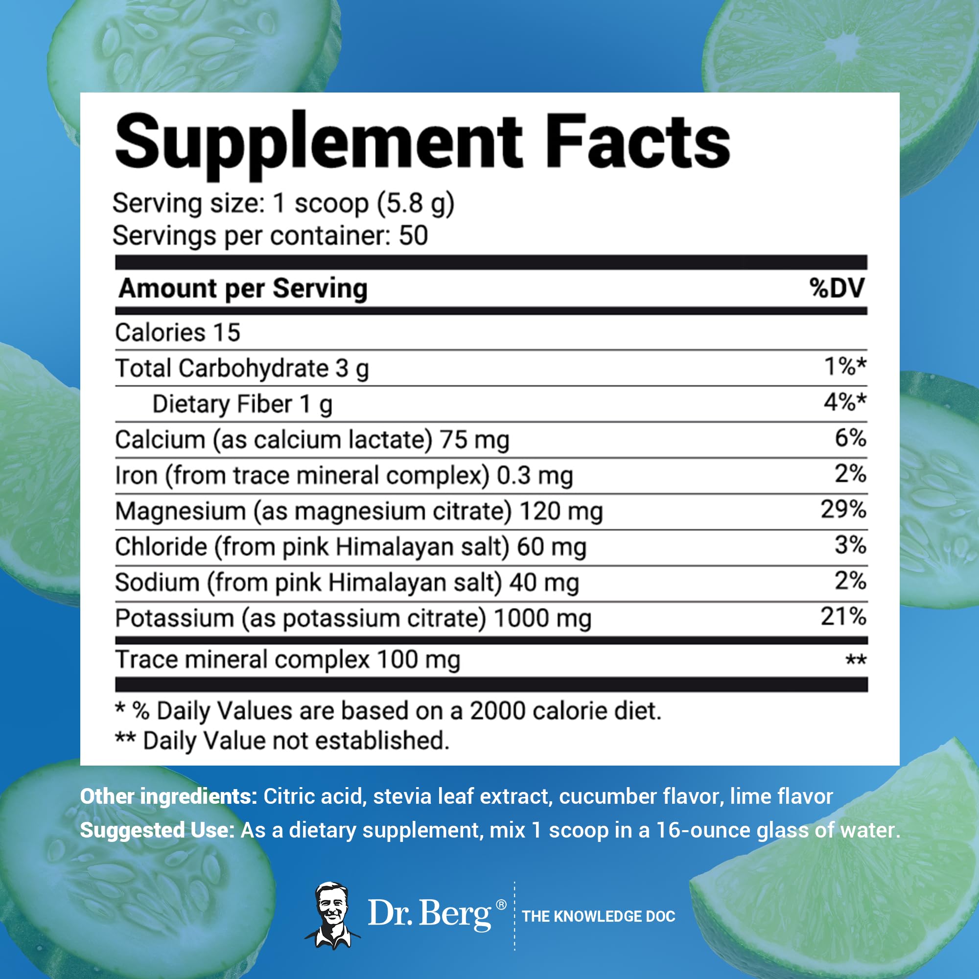 Dr. Berg Hydration Keto Electrolyte Powder - Enhanced w/ 1,000mg of Potassium & Real Dr. Berg Nutritionals buy supplements canada