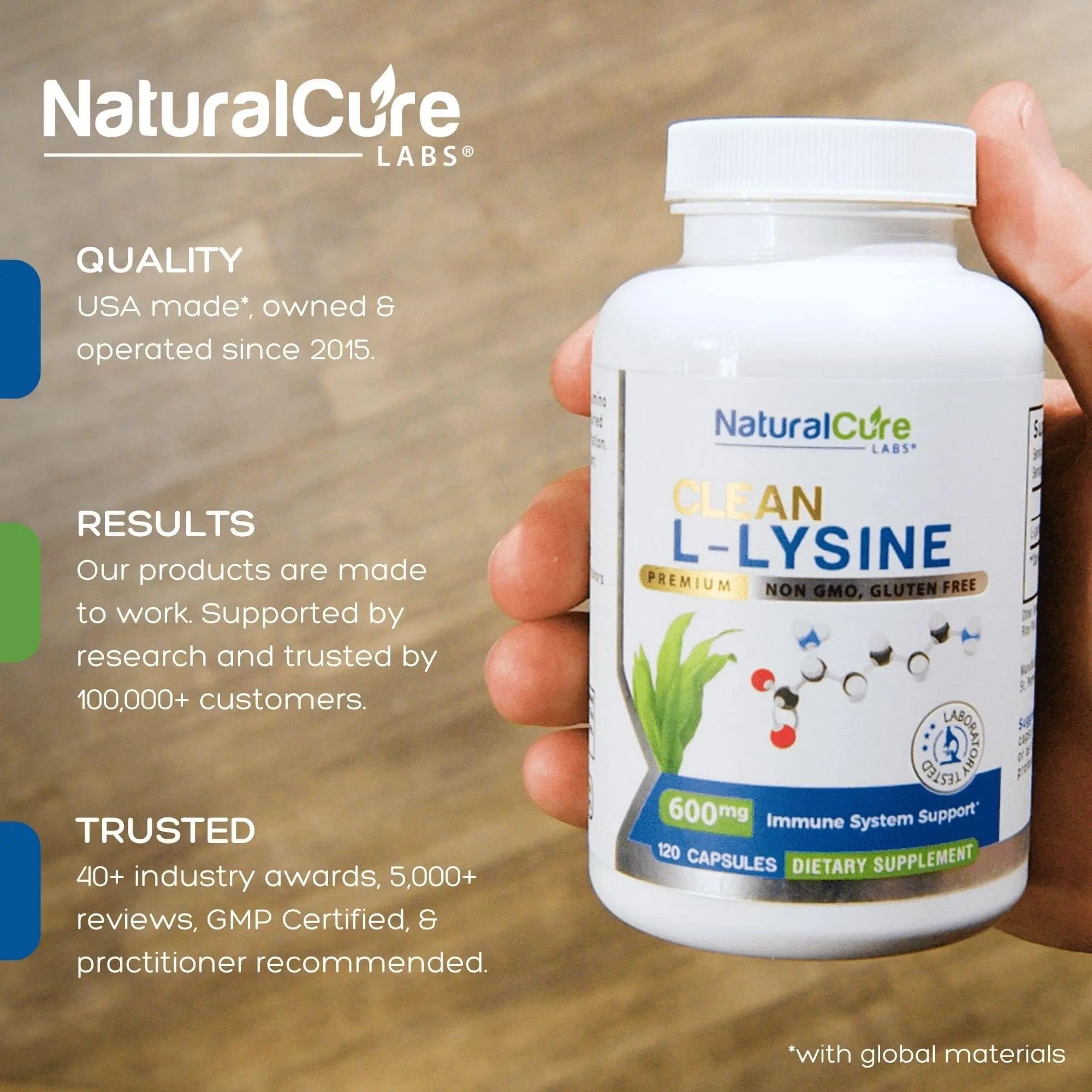 Extra Strength Stack: Monolaurin 800mg + Clean L-Lysine 600mg + Andrographis, Advanced Immune Support Routine Bundle Natural Cure Labs buy supplements canada