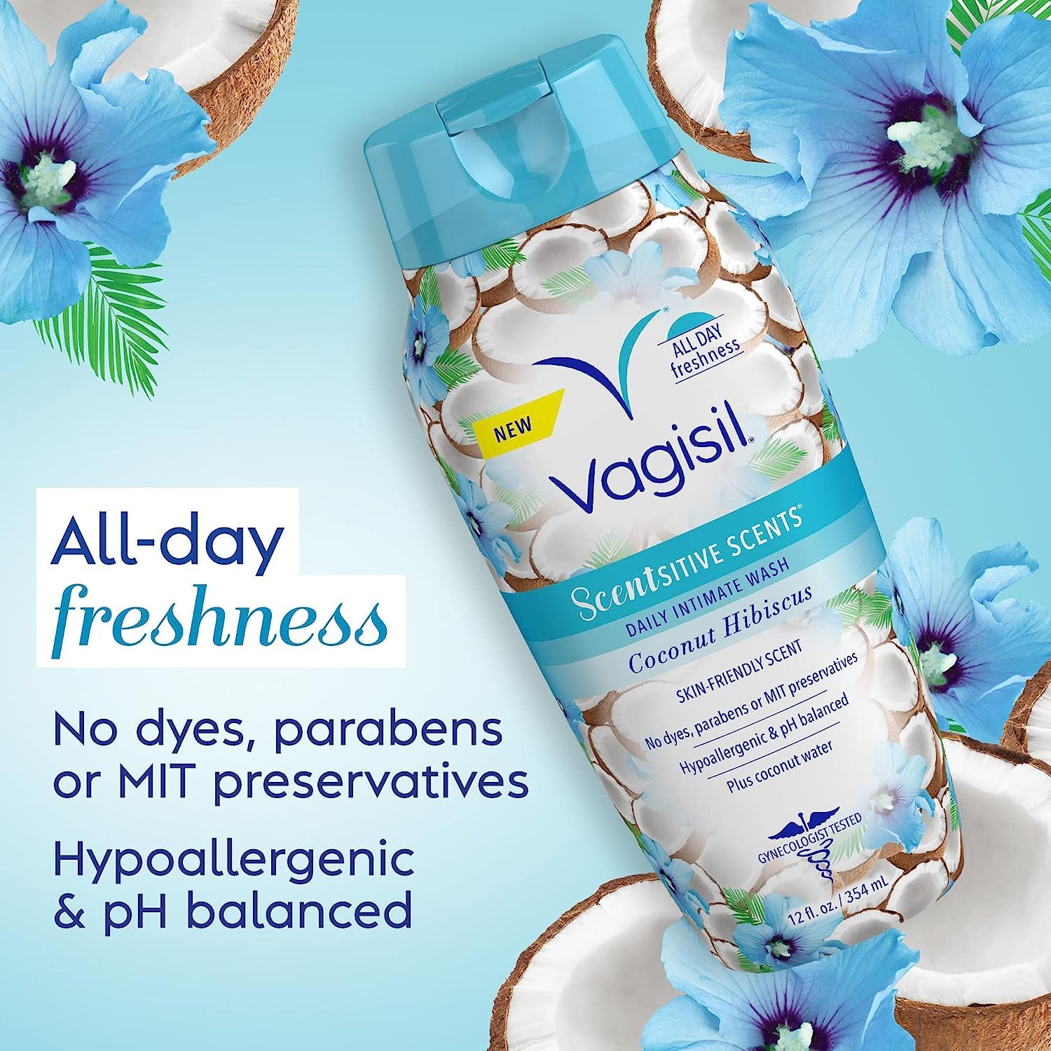 Vagisil Feminine Wash for Intimate Area Hygiene, Scentsitive Scents, pH Balanced and Gynecologist Tested Vagisil buy supplements canada