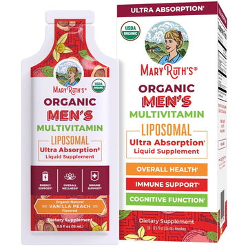 MaryRuth Organics Multivitamin for Men | USDA Organic | Sugar Free Mens Multivitamin Liposomal | Liquid Vitamins for Men | MARYRUTH'S buy supplements canada