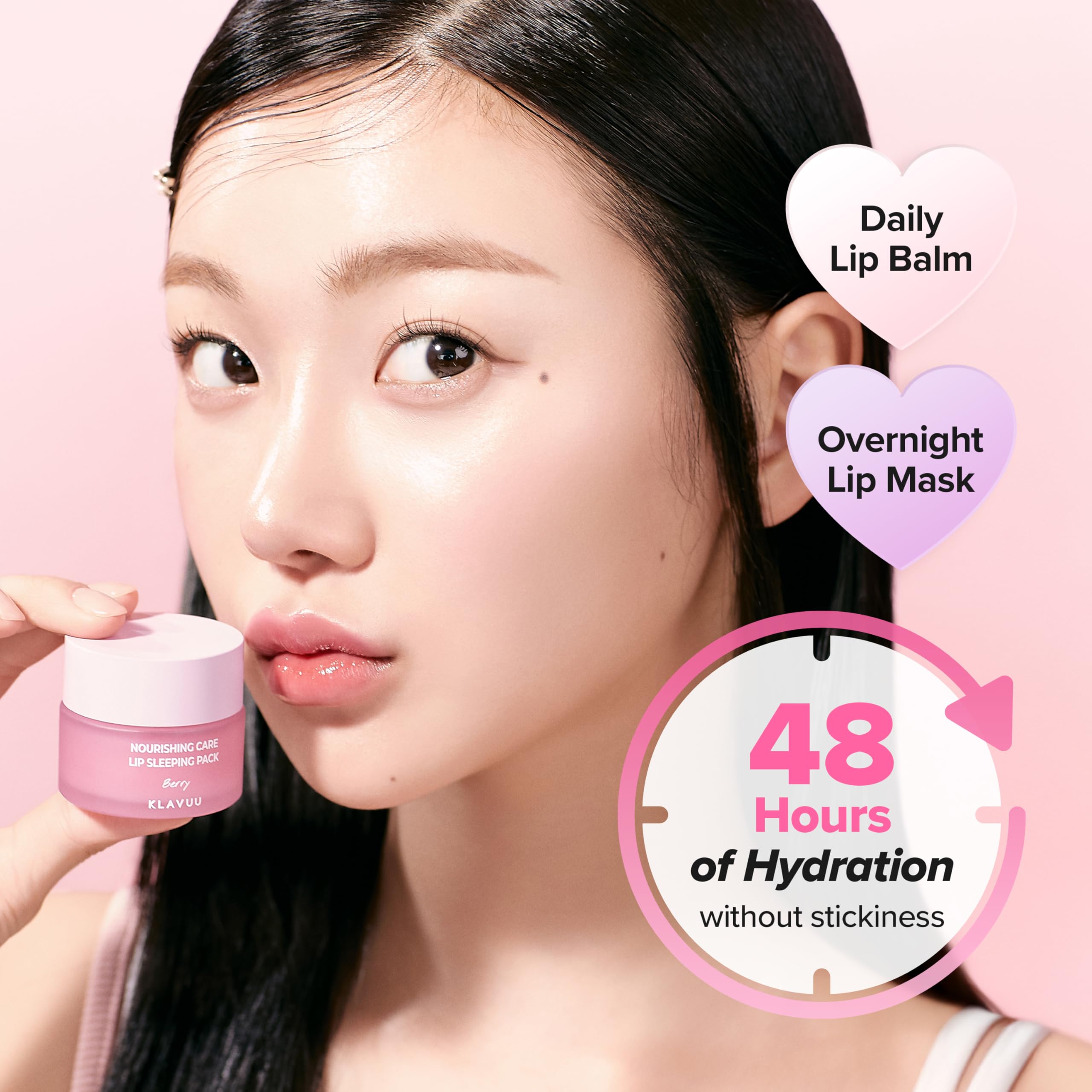 Klavuu Lip Mask Sleeping Pack (0.7oz) – Overnight Deep Hydrating Korean Lip Balm Treatment for Very Dry, Chapped Lips | Lip Lightening & Plumping with Instant Hydration | Gentle Exfoliating (Berry) KLAVUU buy supplements canada