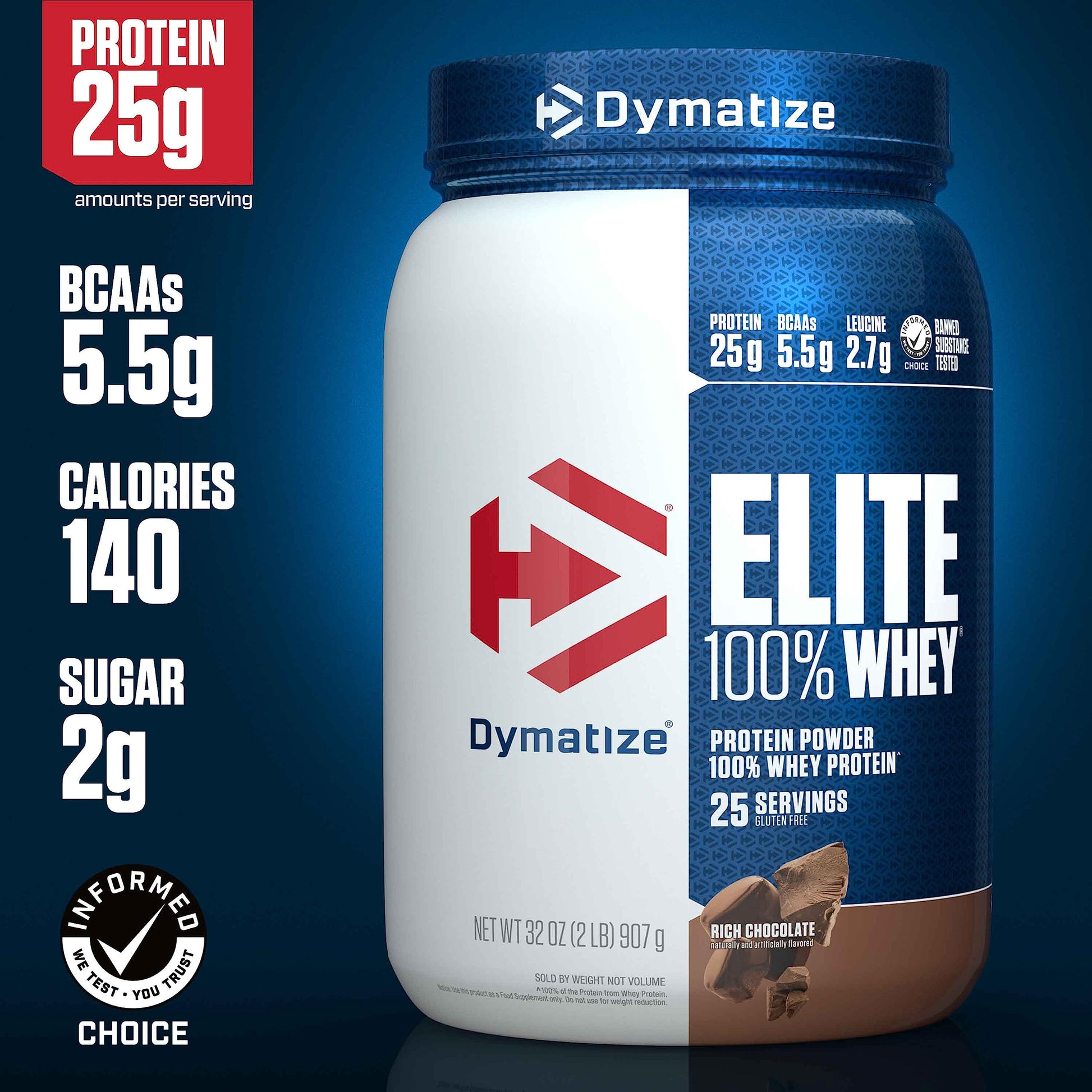 Dymatize Elite 100% Whey Protein Powder, 25g Protein, 5.5g BCAAs & 2.7g L-Leucine Dymatize buy supplements canada