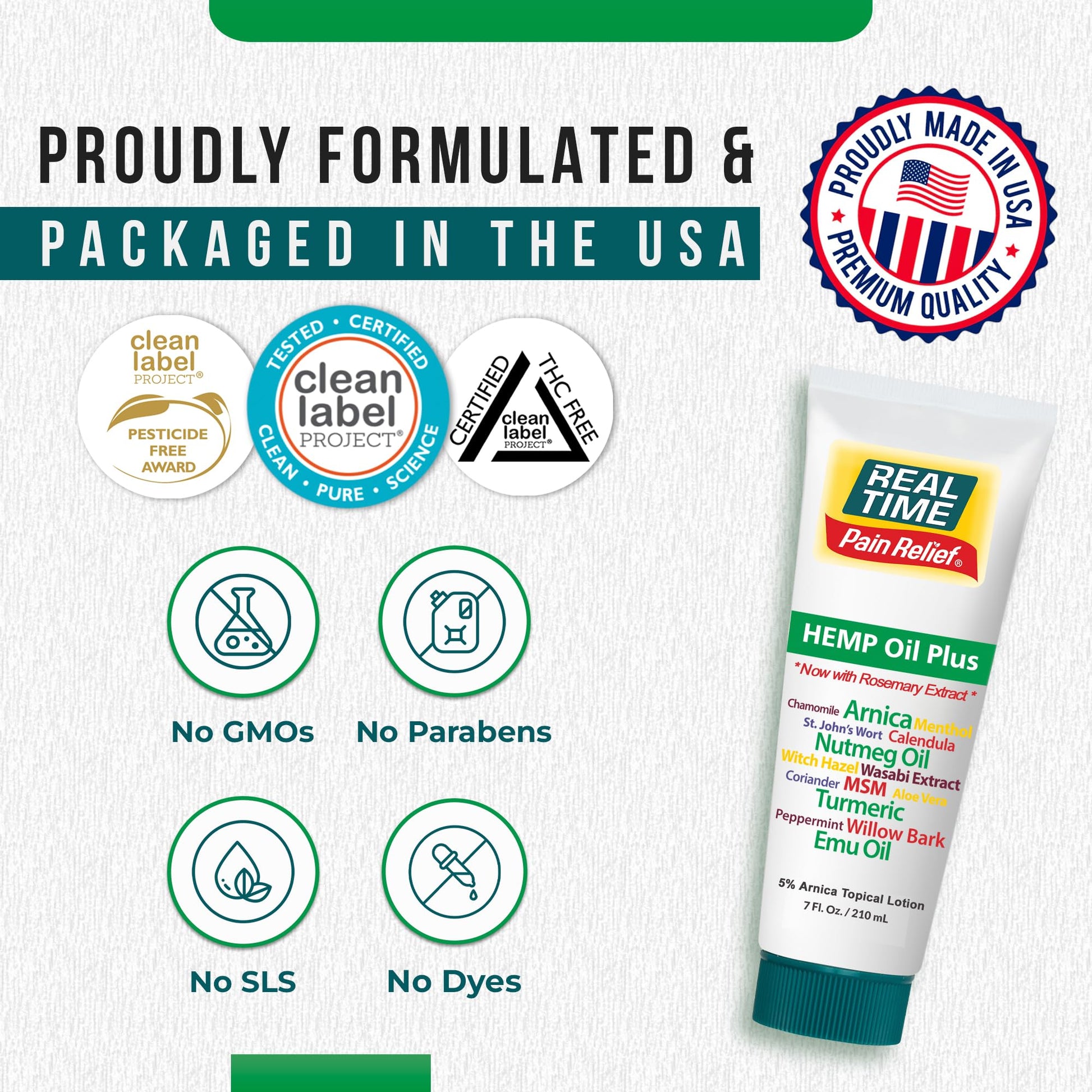 Real Time Pain Relief Hemp Oil Plus 7 oz Tube | 20 Natural Ingredients: 5% Arnica, Turmeric & More | Fast-Absorbing Lotion for Muscles, Hands, Feet, Ankles, Back, Shoulders & Knees Real Time Pain Relief buy supplements canada