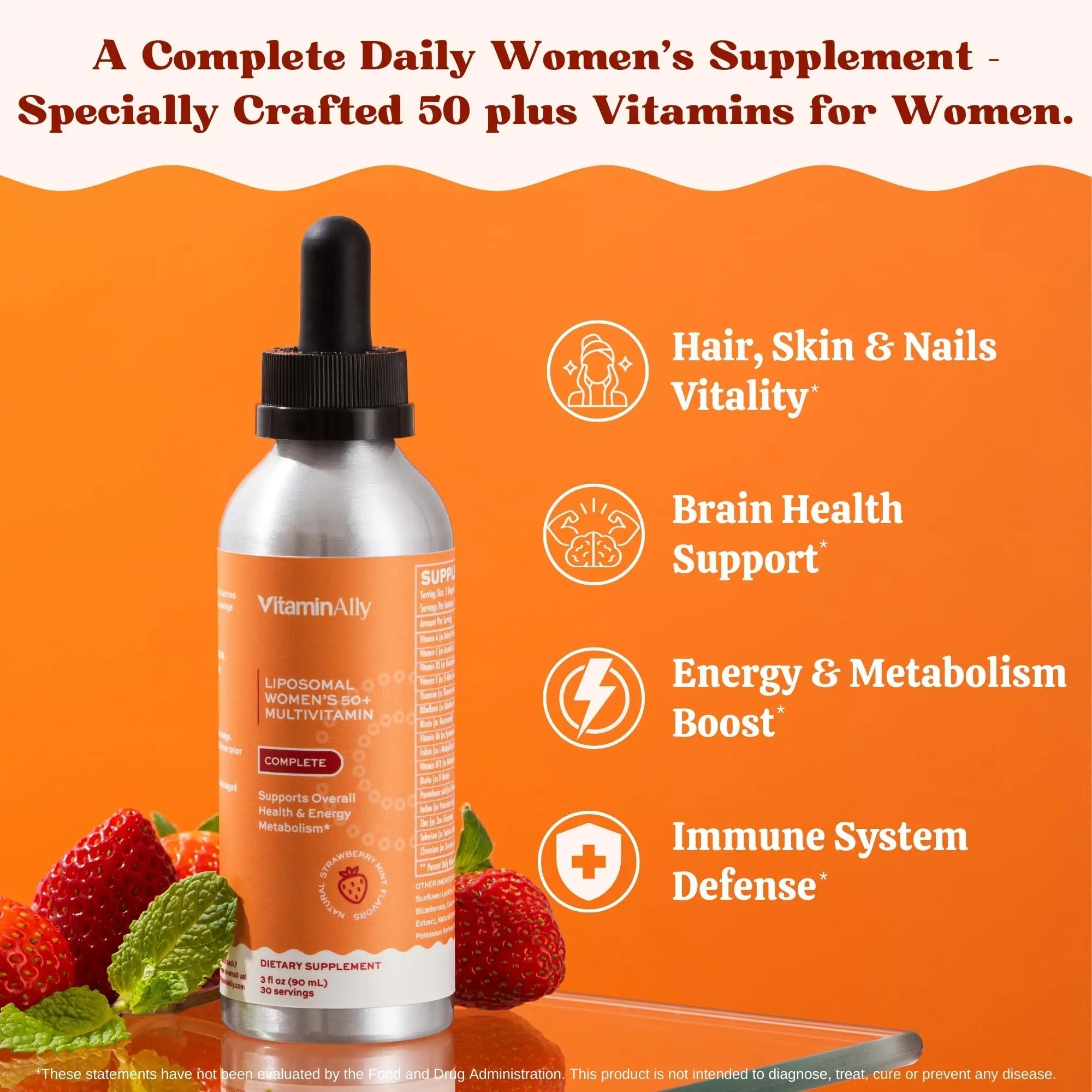 Vitaminally Women’s 50+ Liposomal Liquid Multivitamin – 16 Essential Vitamins & Minerals for Energy, Bone & Immune Support Vitaminally buy supplements canada