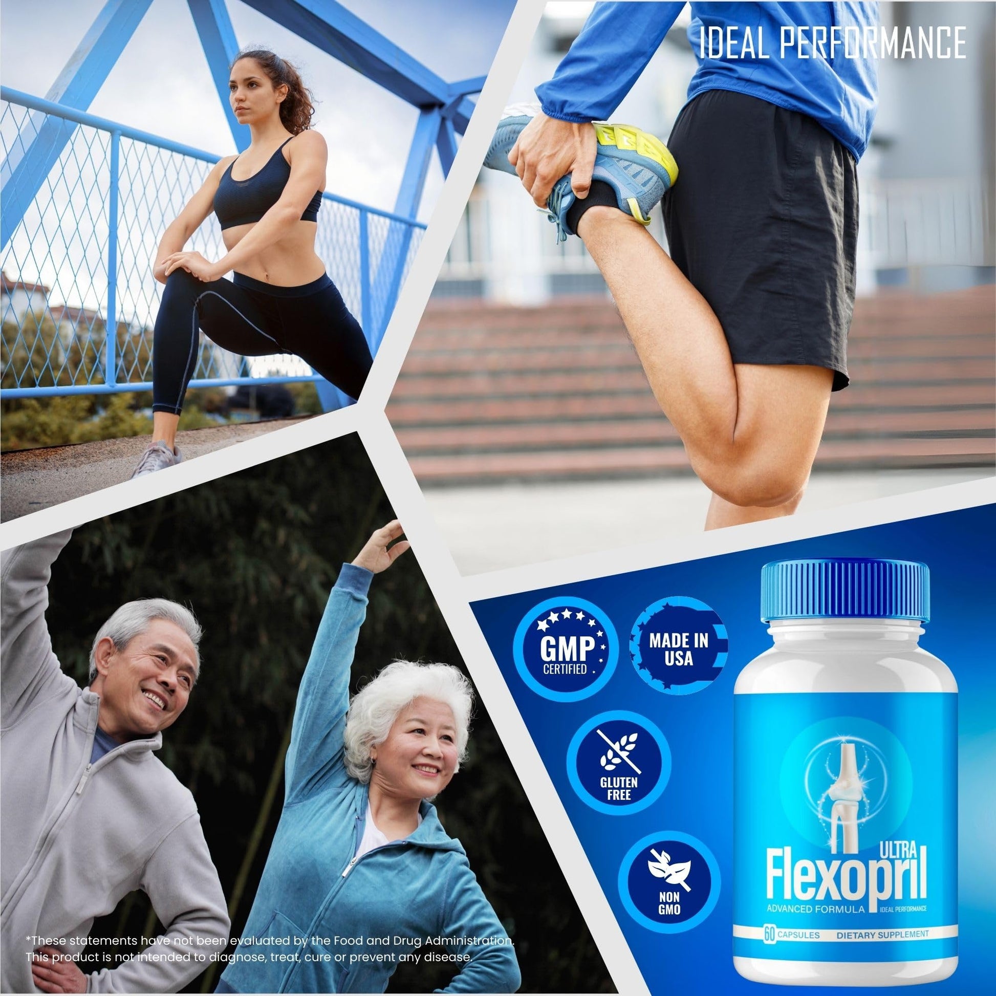 Flexopril Ultra Joint Support Capsules, Official Flexopril Supplement Pills, All-Natural Formula to Fortify Bones and Bolster Flexibility - Maximum Strength, FlexoprilUltra Pills Reviews (3 Pack) IDEAL PERFORMANCE buy supplements canada