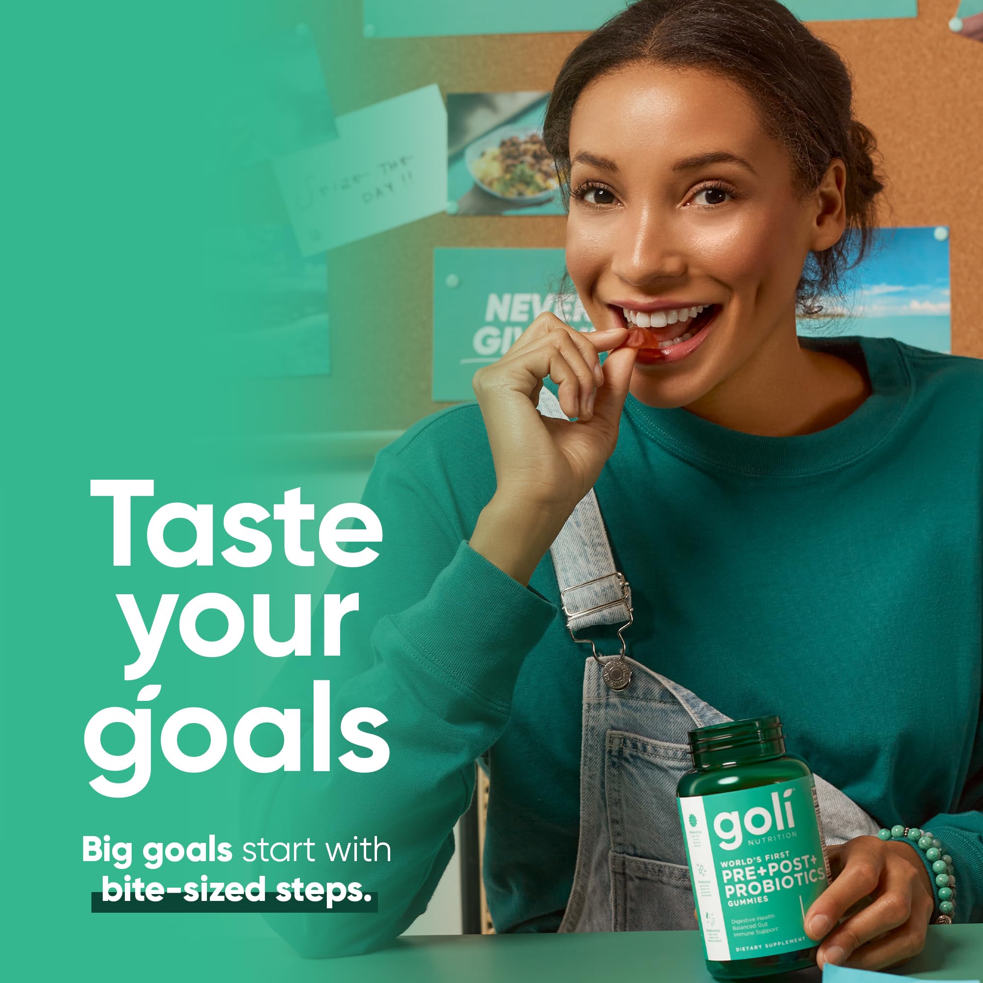 Goli Pre Pro Postbiotic Gummies - Worlds First 3-in-1 Formula with DE111 Probiotics, XOS Prebiotics, MCC1849 Postbiotics - Vegan, Non-GMO, Gluten-Free Goli buy supplements canada
