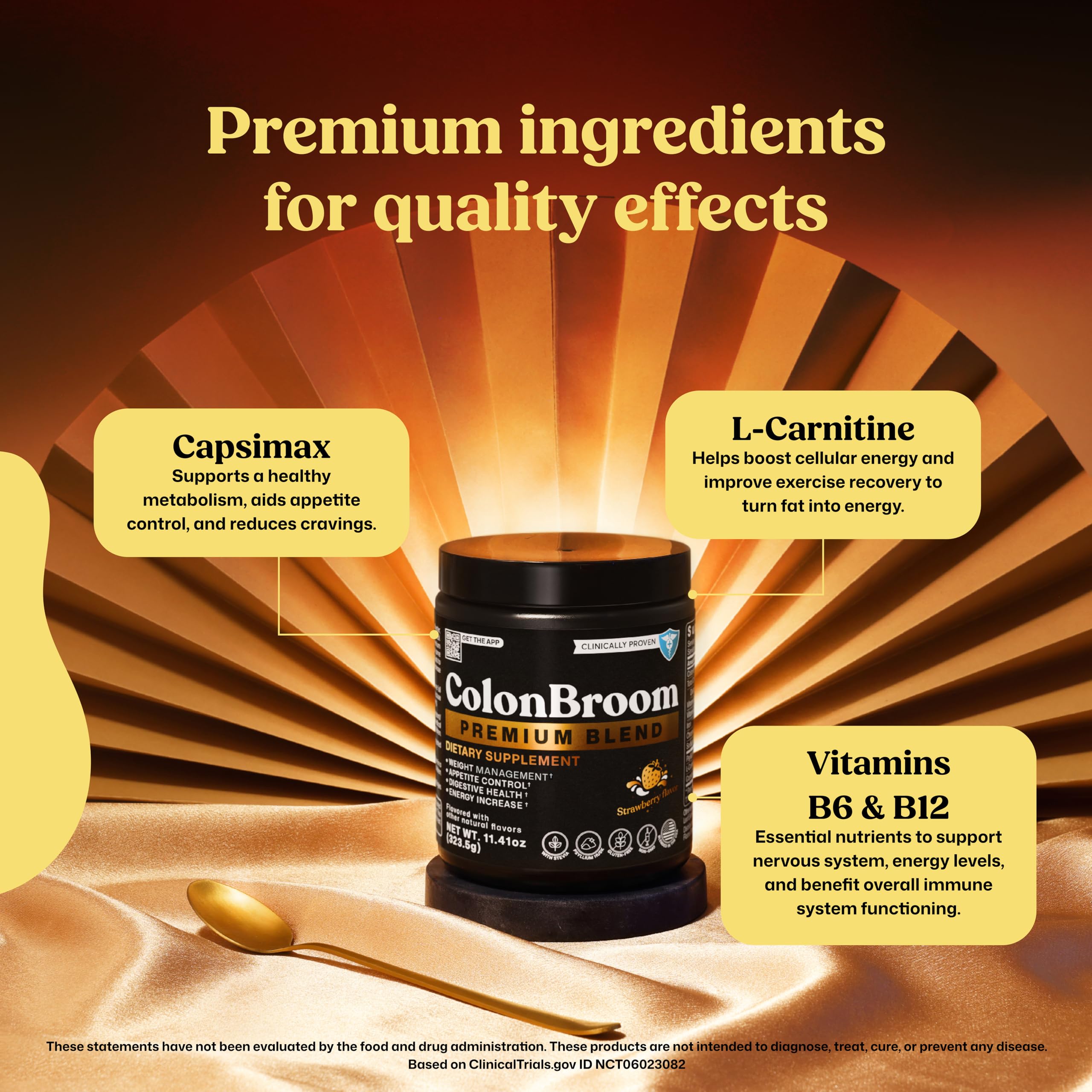 ColonBroom Premium Weight Management Supplement (Strawberry) - Colon Broom Psyllium Husk Fiber Powder Drink - Gluten Free, Non-GMO Colon Cleanse for Bloating Relief & Gut Health, 200 Servings ColonBroom buy supplements canada